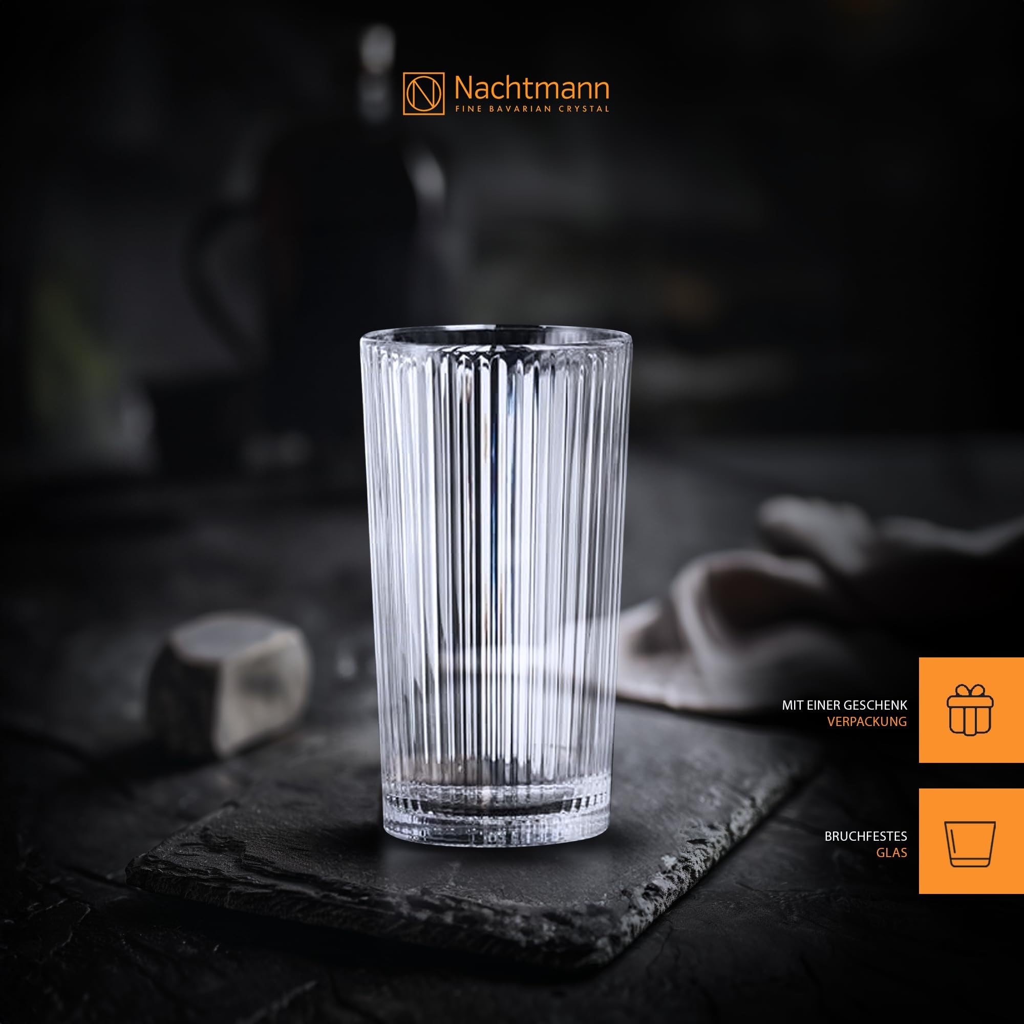 Nachtmann Longdrinkglas »Longdrinkgläser Aperitivo 395 ml 2er Set transparent«