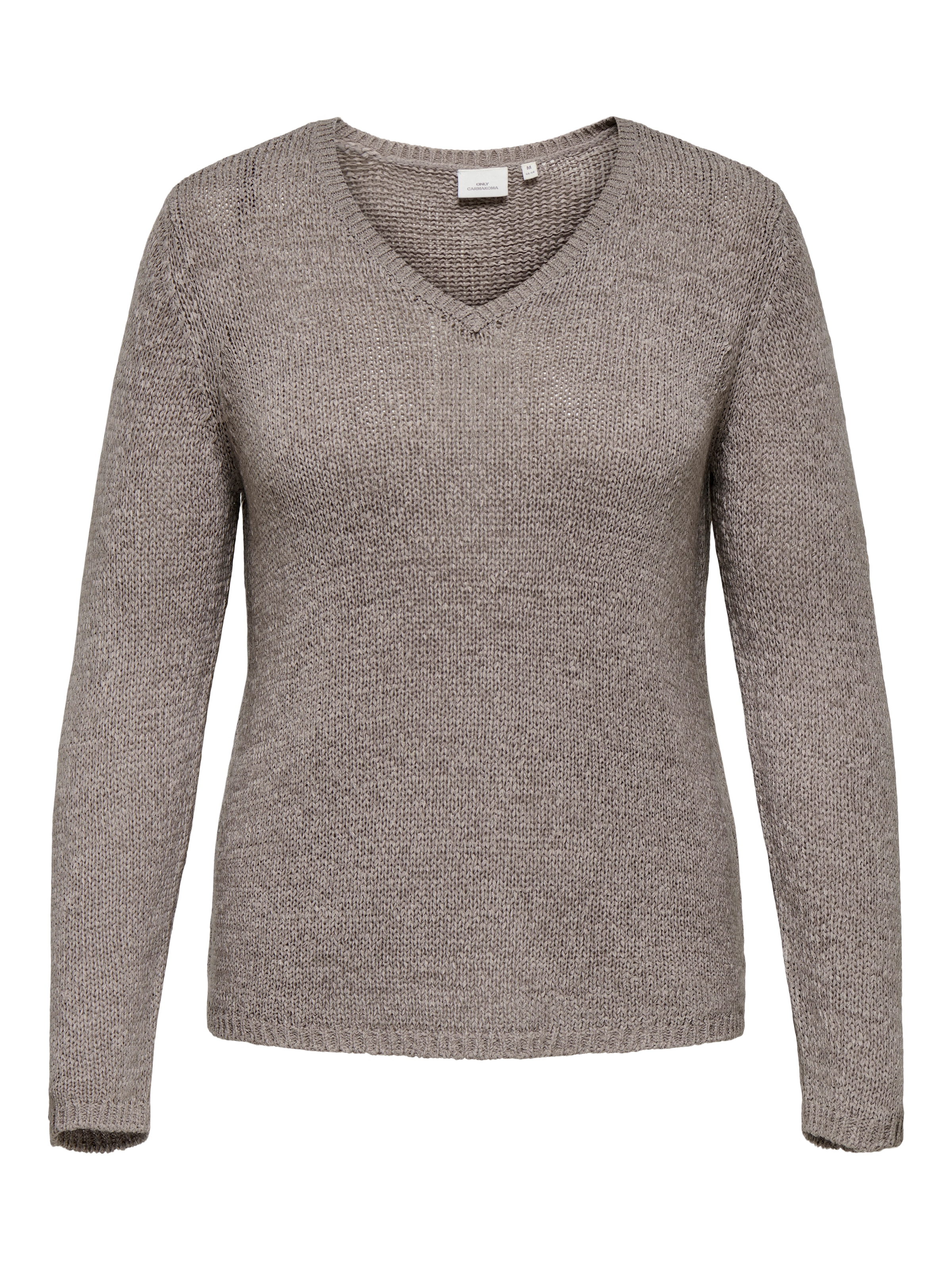 ONLY CARMAKOMA V-Ausschnitt-Pullover "CARGEENA L/S V-NECK KNT NOOS" günstig online kaufen