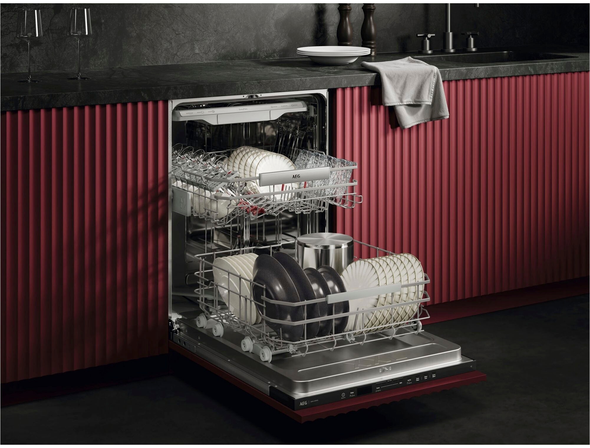 AEG vollintegrierbarer Geschirrspüler XXL Serie 8000, 60cm, WiFi "GI8700B2S günstig online kaufen