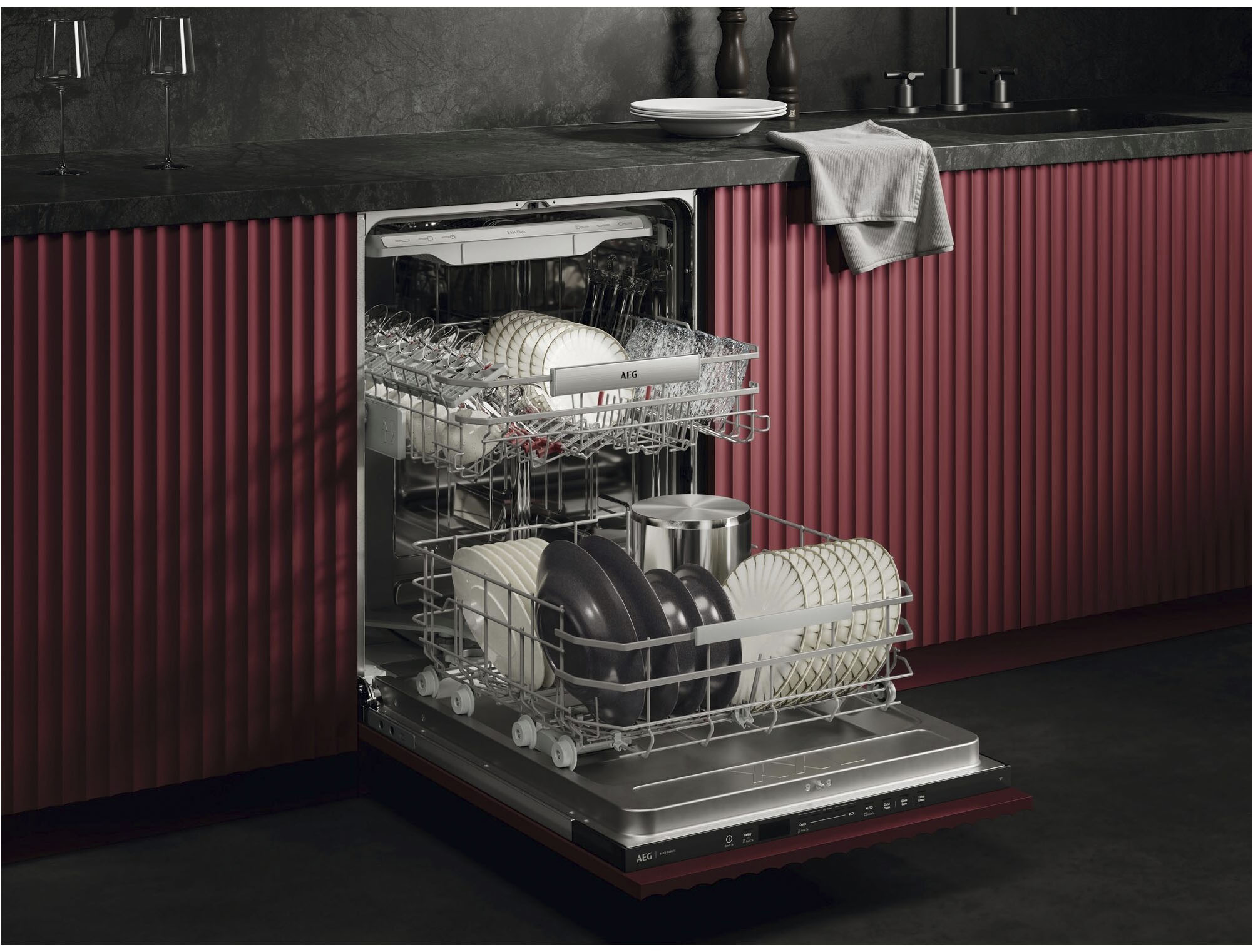 AEG vollintegrierbarer Geschirrspüler XXL Serie 8000, 60cm, WiFi "GI8700B2S günstig online kaufen