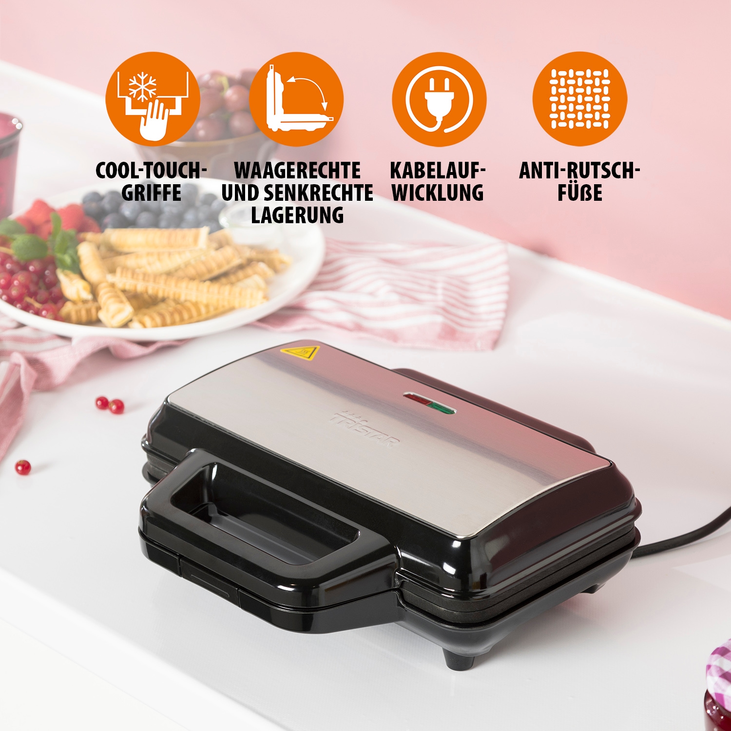 Tristar Waffeleisen »WF-1171 Waffel-Pommes Maker«, 1000 W