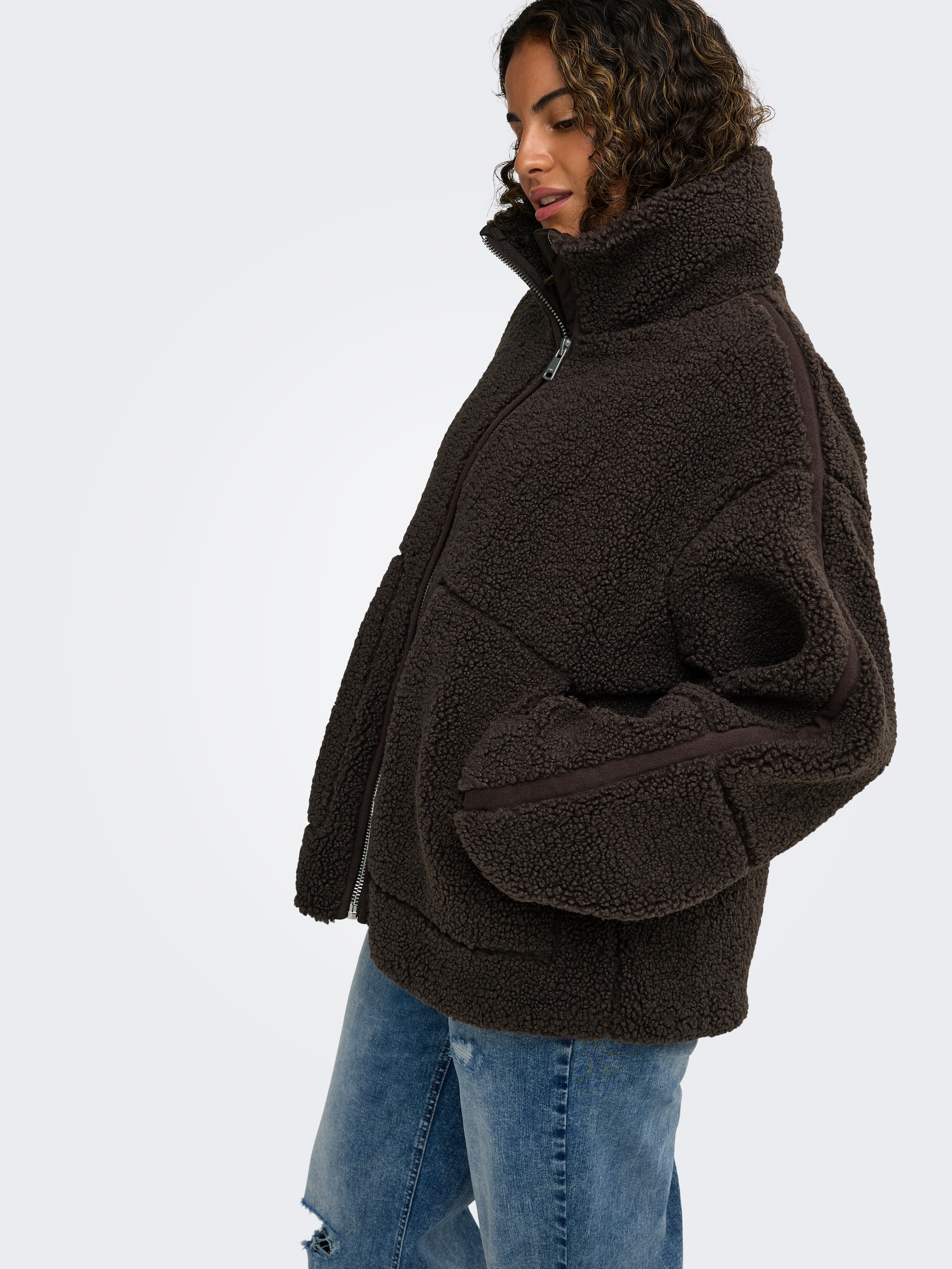 ONLY CARMAKOMA Plüschjacke »CARASPEN TEDDY JACKET OTW NOOS« Kunstfaser, Teddyplüsch