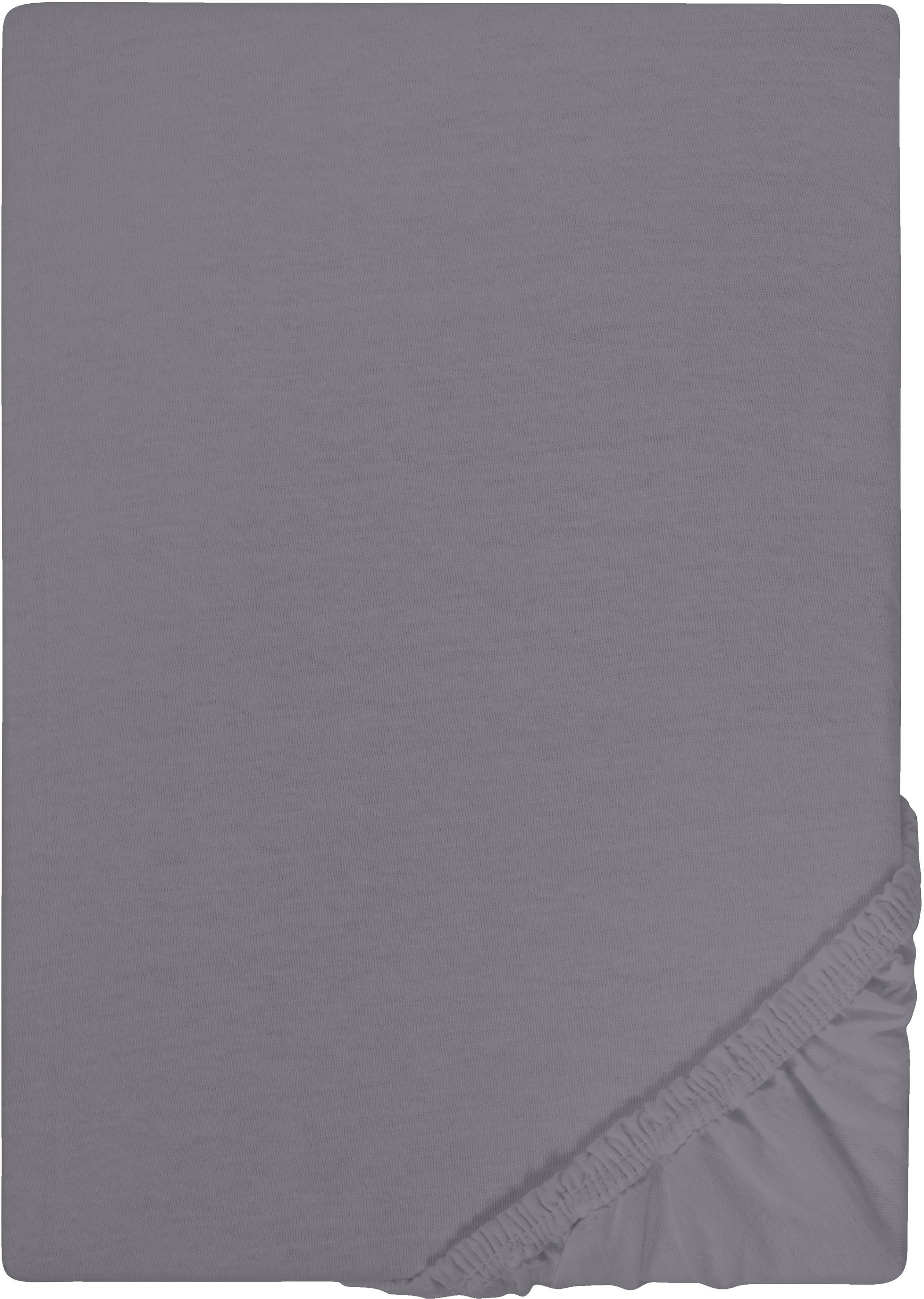 Castell - Markenbettwäsche Spannbettlaken "Jersey in Gr. 90x200, 140x200 oder 180x200 cm" aus Baumwolle, für Matratzen bis 22 cm Höhe, Bettlaken, Spannbetttuch