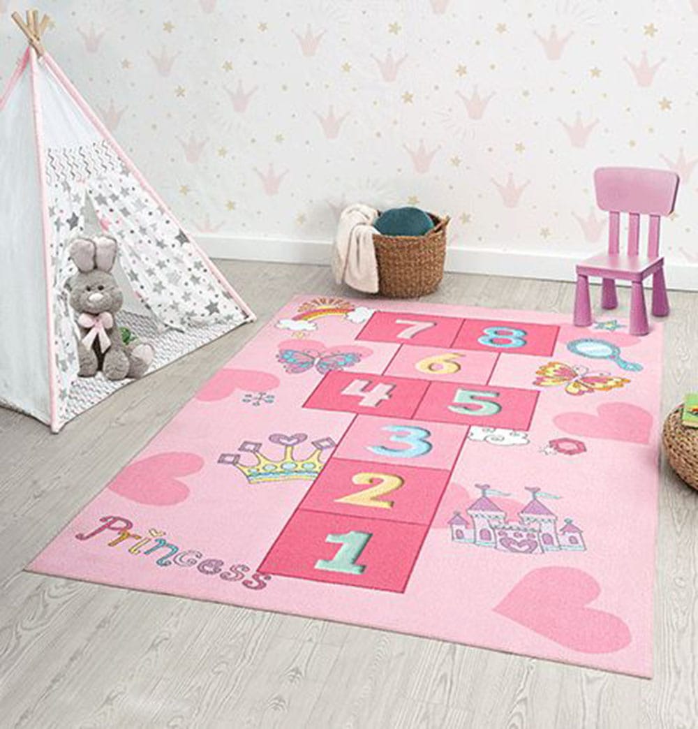 the carpet Teppich "Happy Life" rechteckig 4 mm Höhe Life Kinderzimmer Teppich Spielteppich pflegeleicht