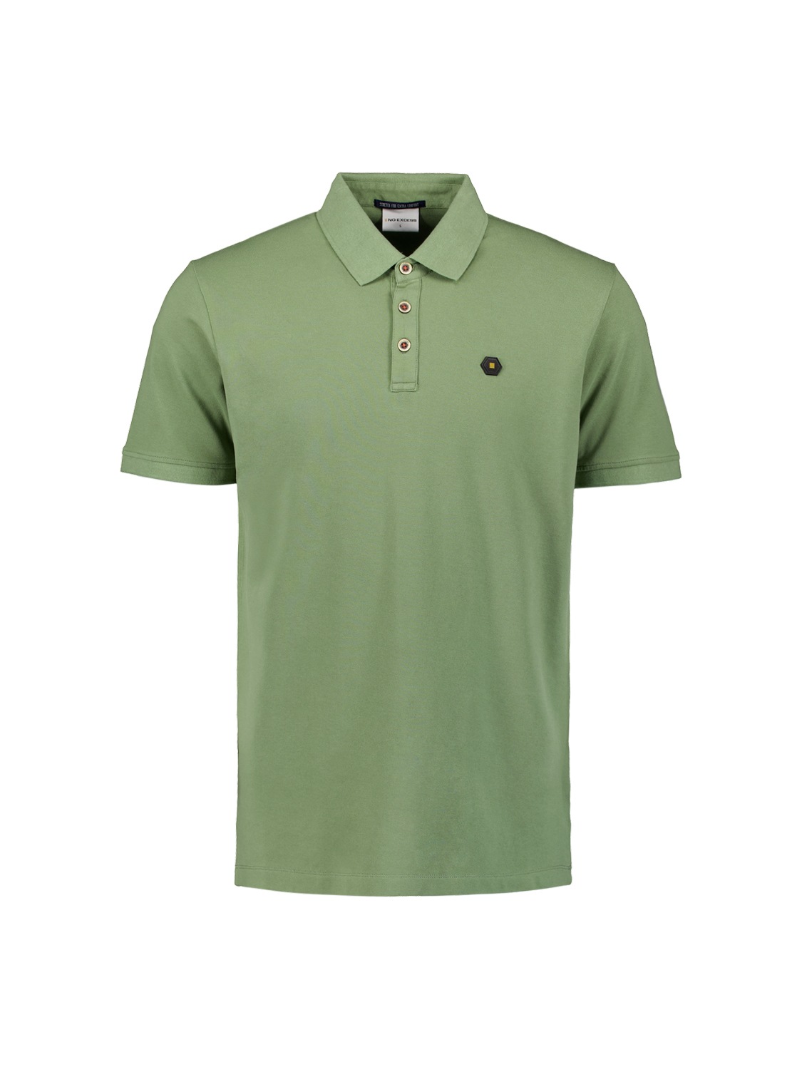 NO EXCESS Poloshirt »No Excess Poloshirt Polo Pique Garment Dyed«