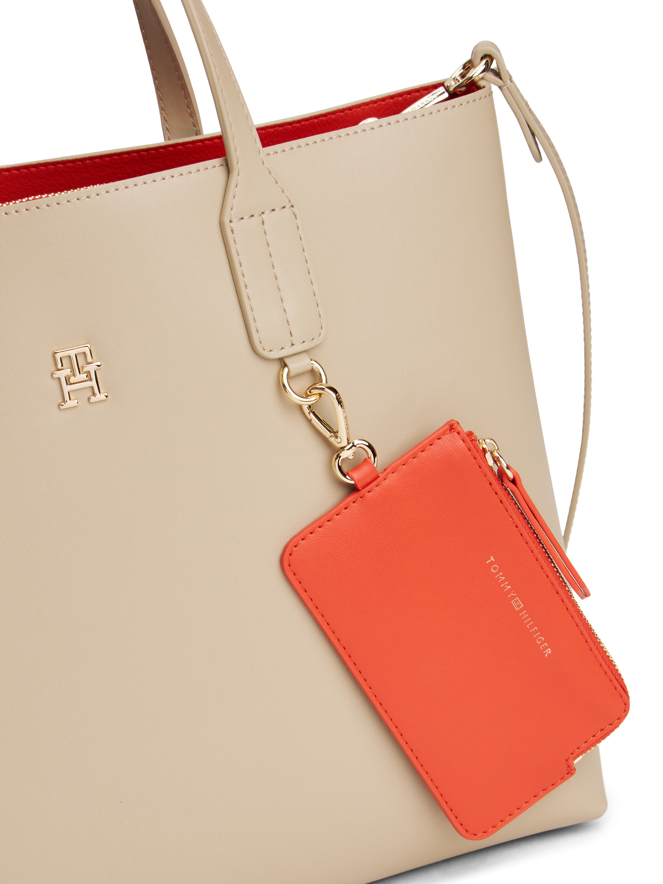 Tommy Hilfiger Satchel »TH ICON SATCHEL«, Damen Umhängetasche, Tragetasche mit Innentasche