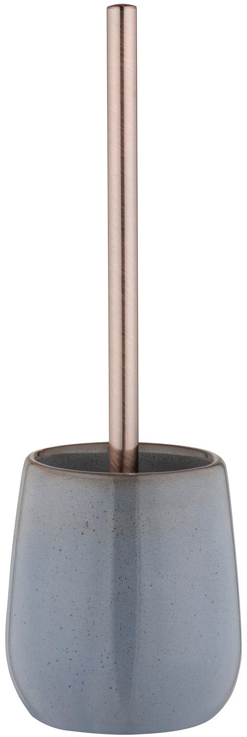 Thumbnail - WENKO WC-Garnitur "Sirmione" aus Edelstahl  Keramik  Kunststoff Keramik, individuelle Glasur, Toilettenbürste mit Kunsts...