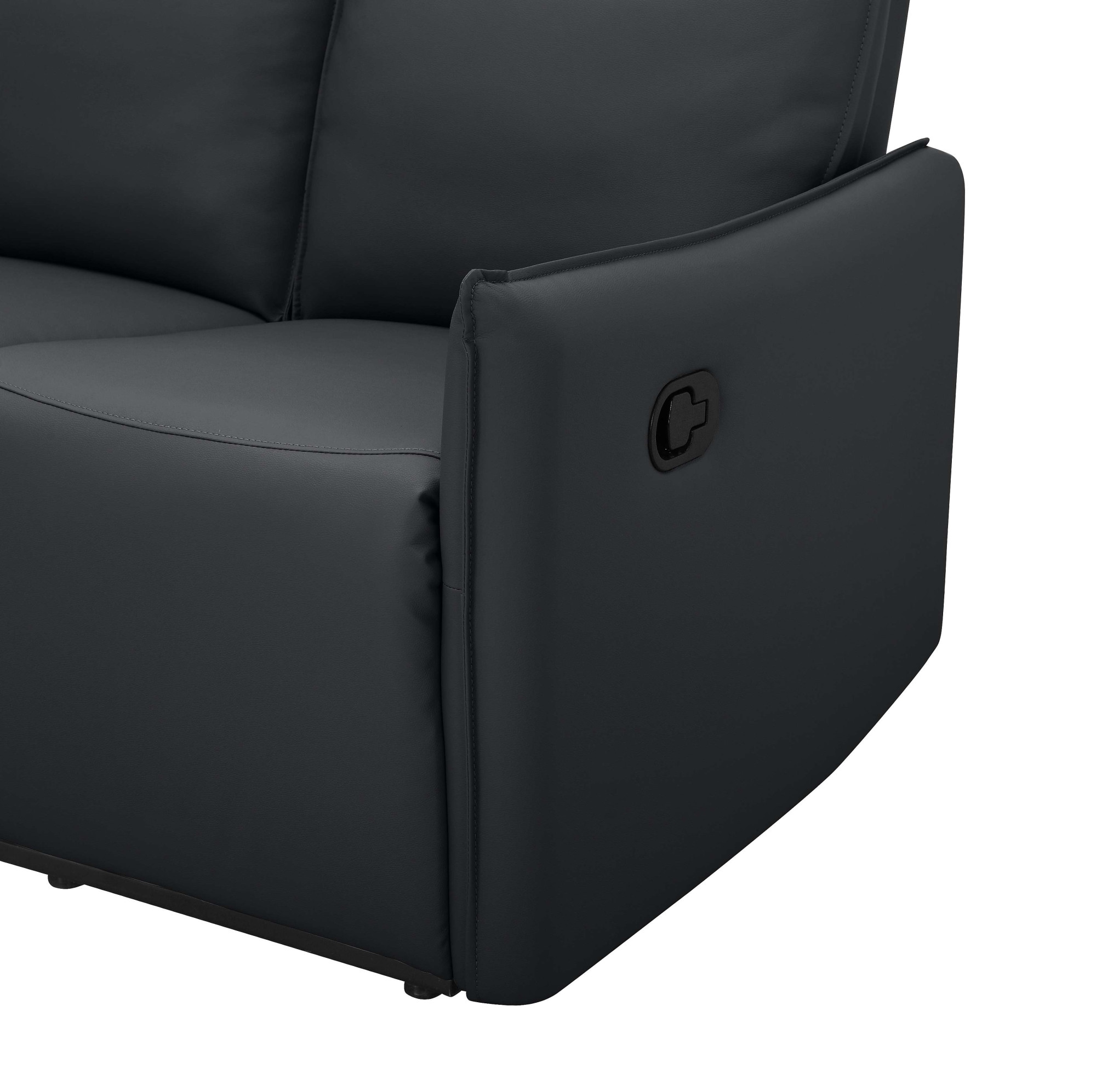 Dorel Home 2-Sitzer »Lugo, Kinosofa mit Reclinerfunktion in Kunstleder und Webstoff«, mit manueller Relaxfunktion in beiden Sitzen