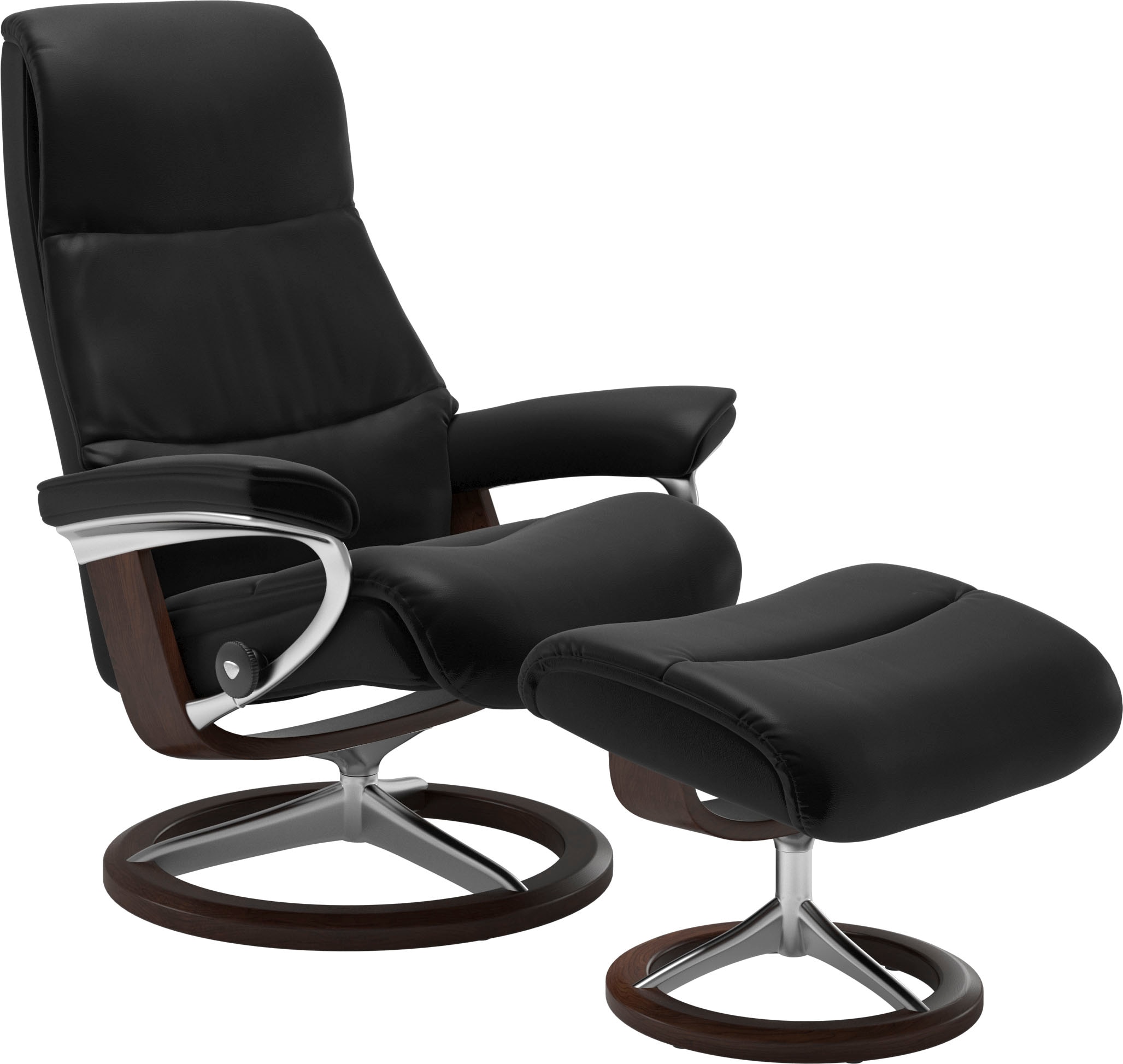 Stressless Relaxsessel "View" mit Signature Base, Größe M,Gestell Braun