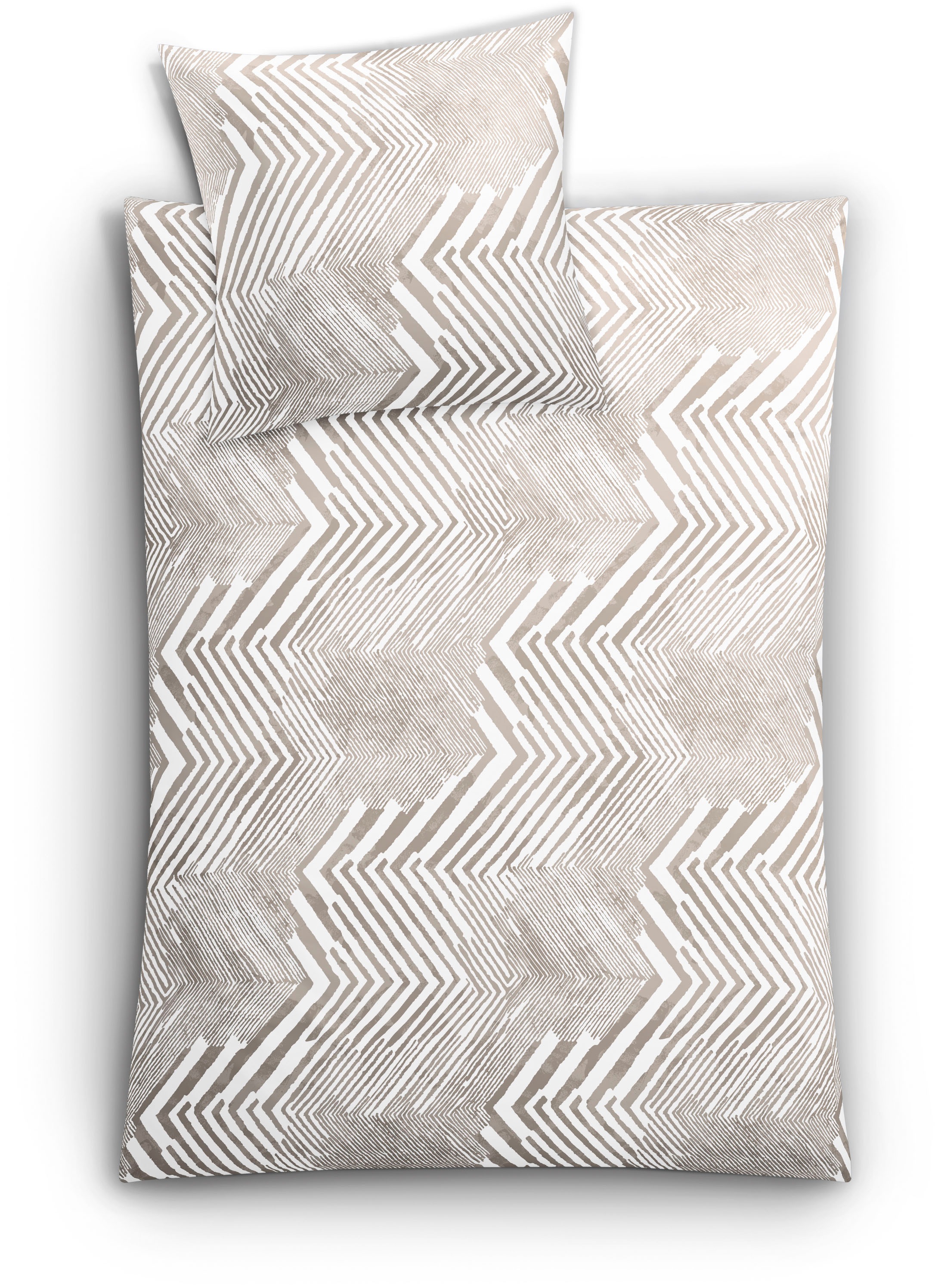 Kleine Wolke Bettwäsche "Macra" 2 Stk. mit grafischem Print