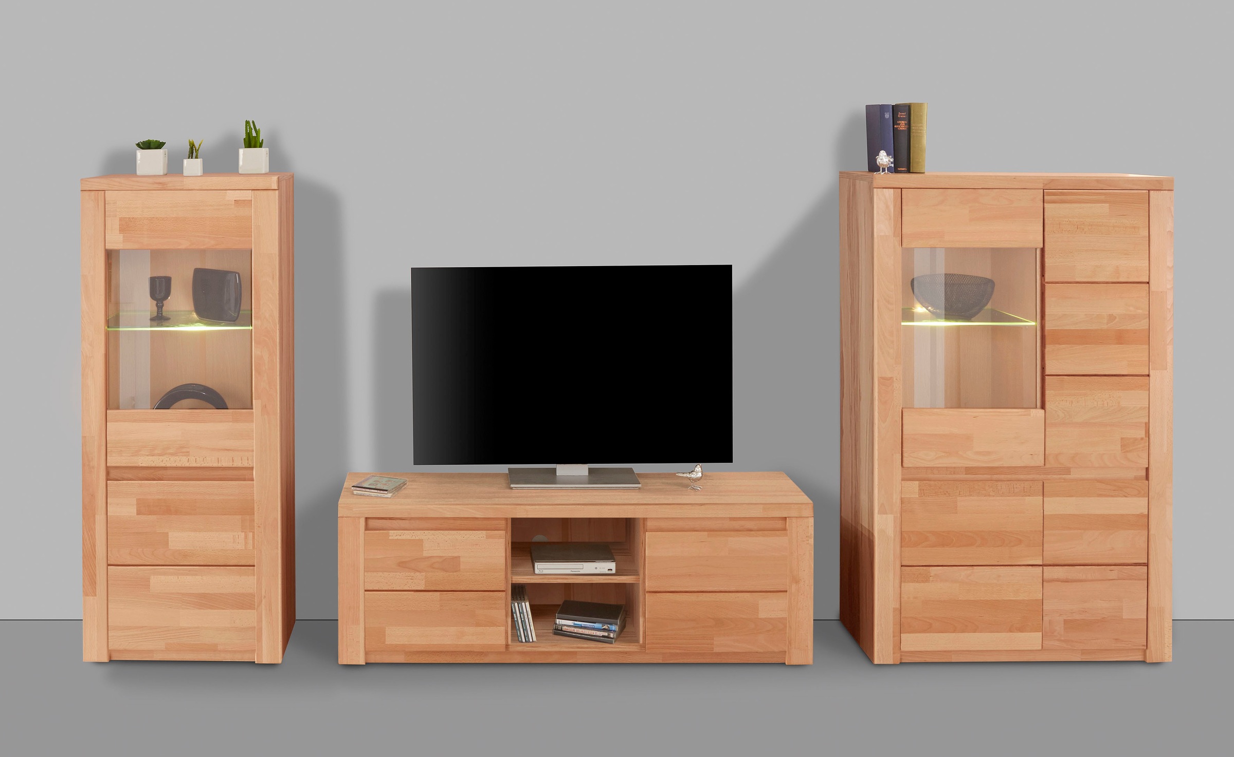 Home affaire Wohnwand "Burani" Set, 3 Stk. tlg. günstig online kaufen