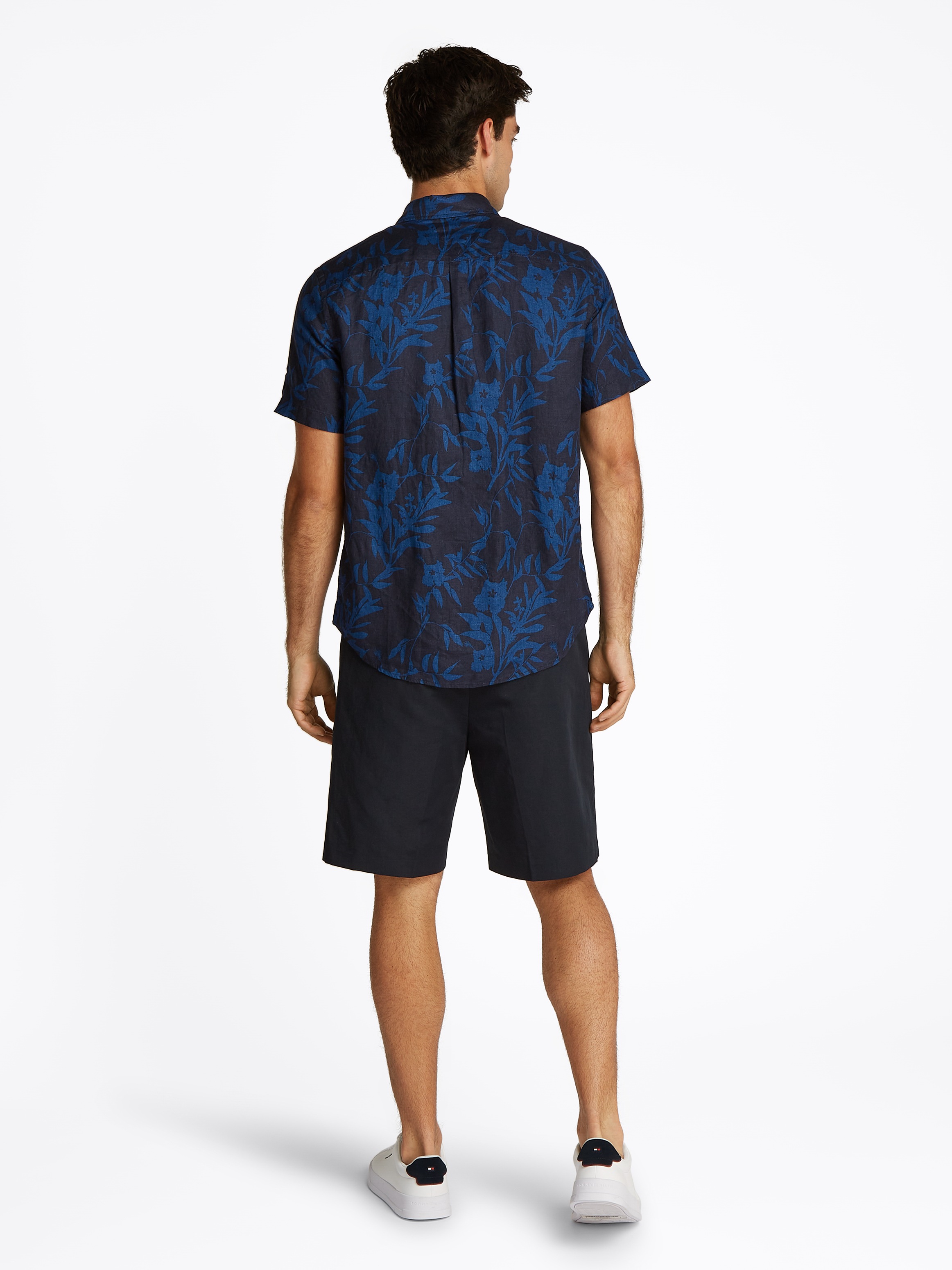 Tommy Hilfiger Leinenhemd »LINEN TROPICAL PRT SS RF SHIRT«, mit Allover Flowerprint