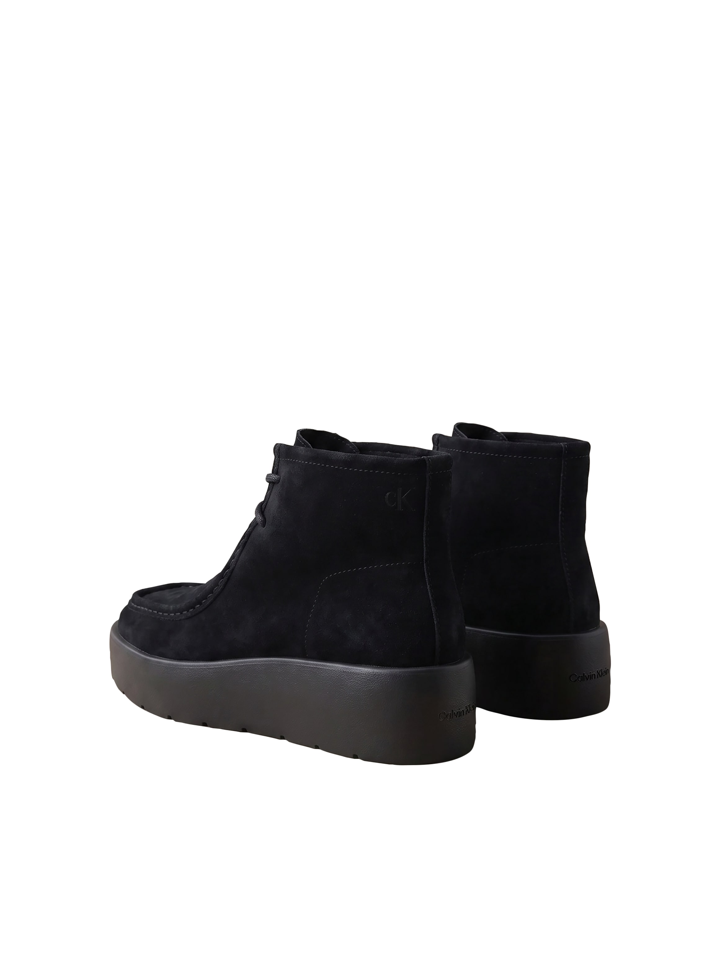 Calvin Klein Schnürboots »FLATF LACE UP APR CUT BOOT«  Schnürstiefelette, Plateauboots mit Mokassin-Naht