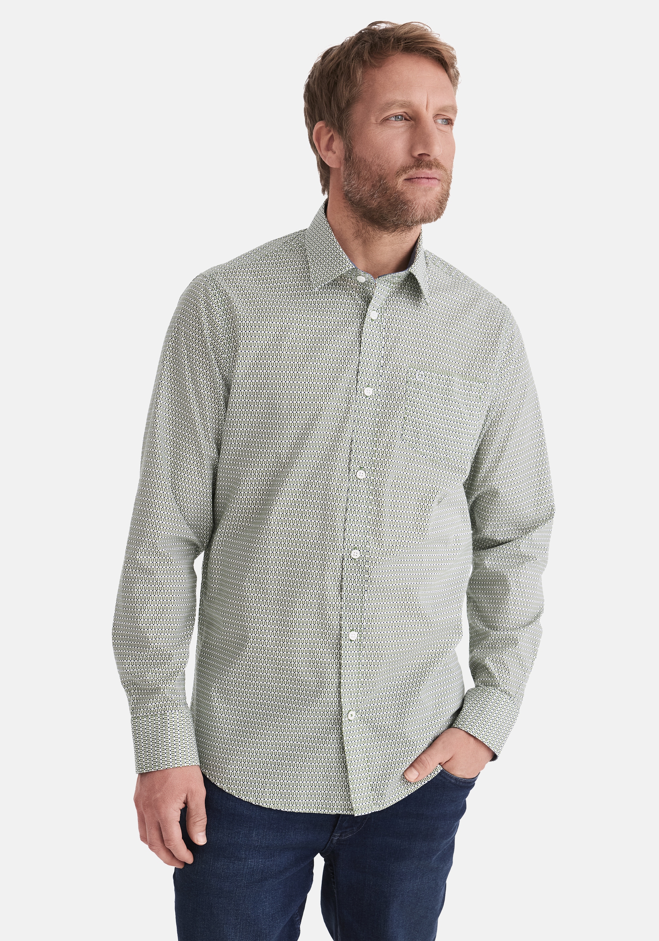 Stooker Men "HUGH Hemd Langarm Regular Fit" Langarm Hemd Regular Fit für Herren