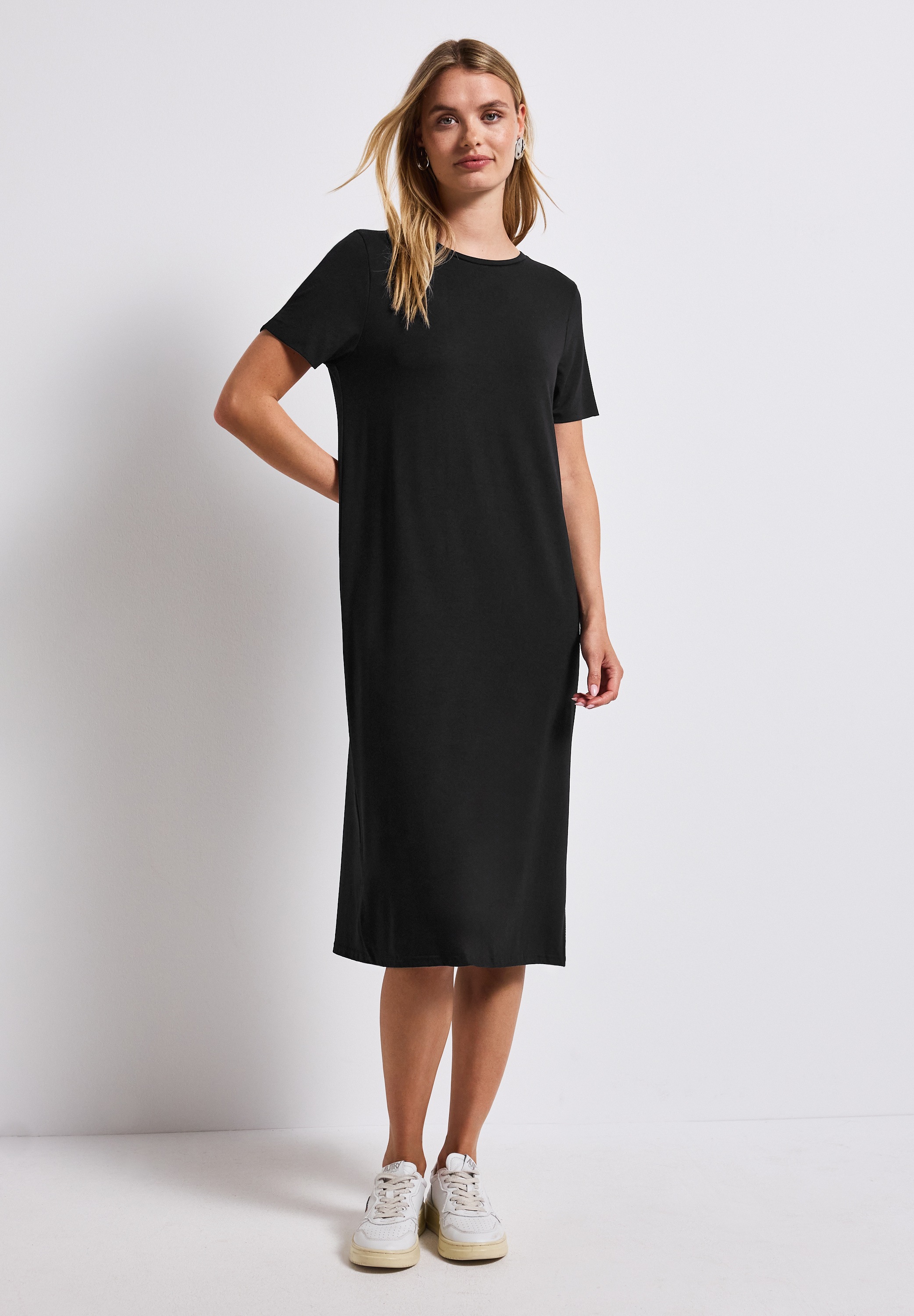 STREET ONE Midikleid Ohne Taschen mit Rundhalsausschnitt günstig online kaufen