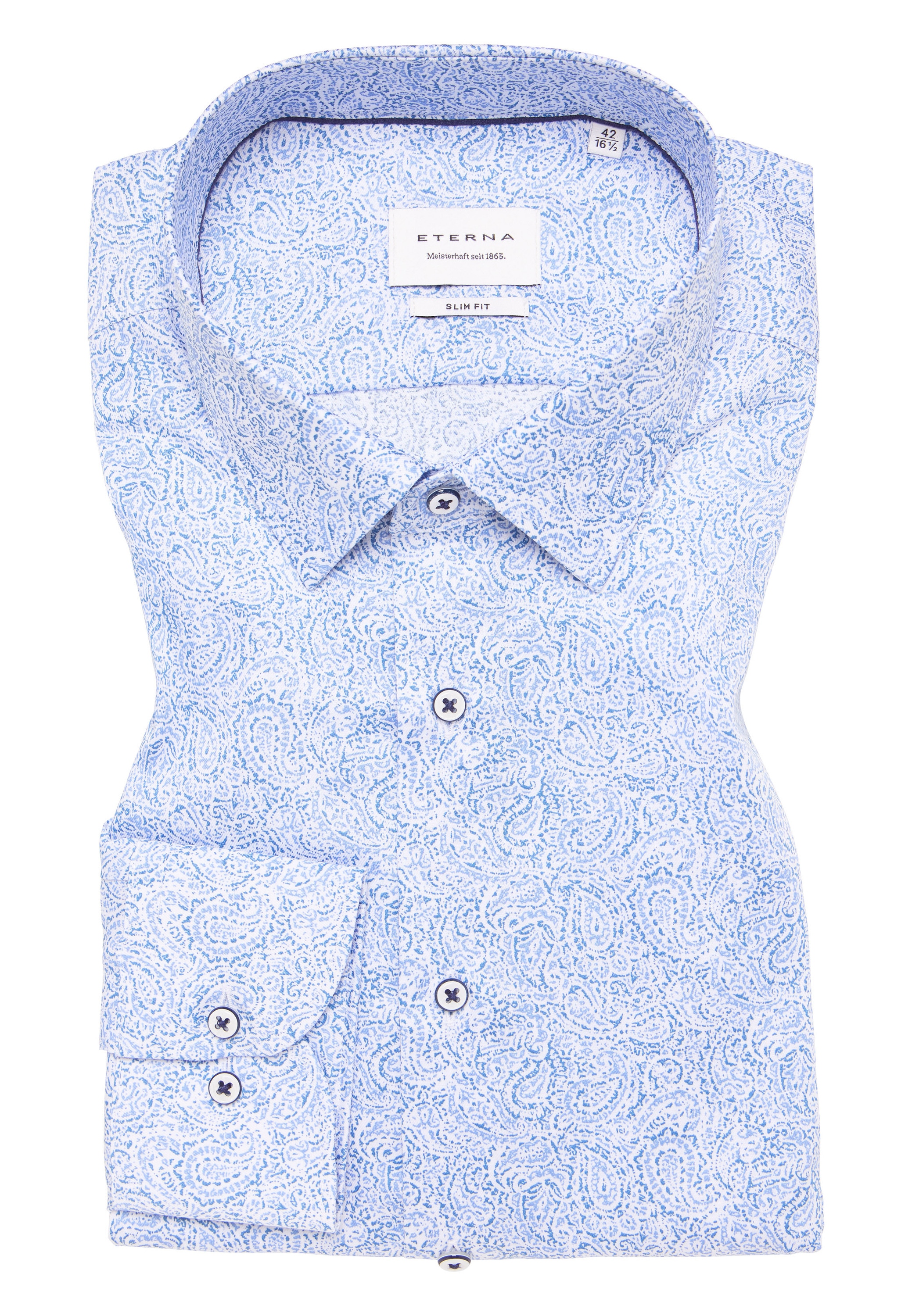 Eterna Langarmhemd »SLIM FIT«, NON IRON (bügelfrei)