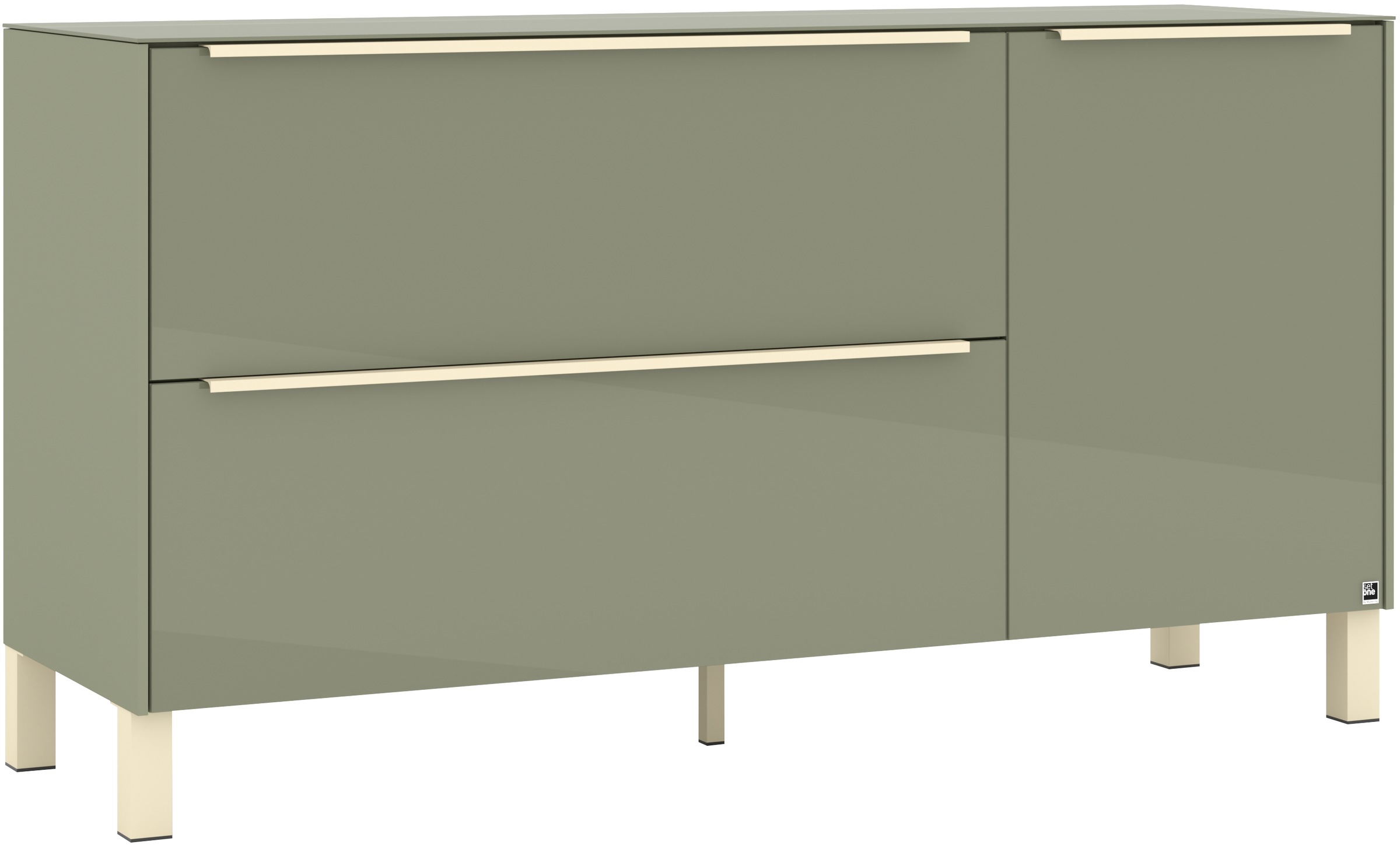 set one by Musterring Lowboard »Reno« 1 Stk. tlg. Mit Vierkantfuß in diversen Farben, 75 cm Höhe & Farbauswahl