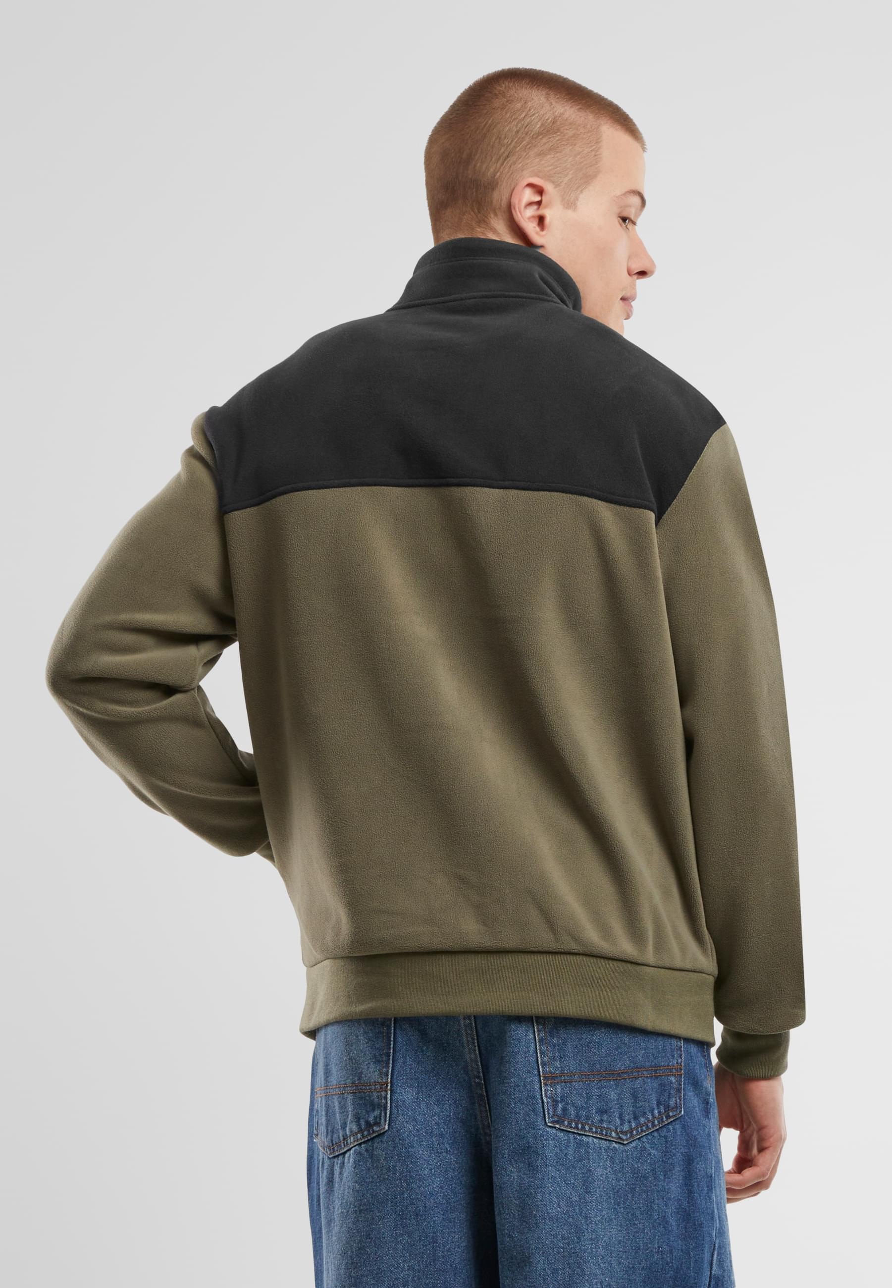 URBAN CLASSICS Allwetterjacke »Urban Classics Colour Block Polar Fleece Jacket«, (1 St.), ohne Kapuze