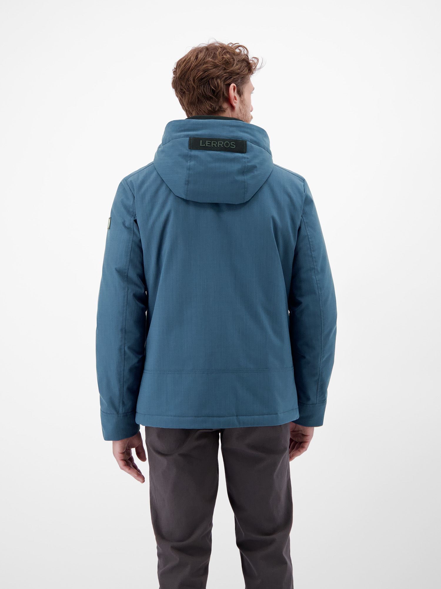 LERROS Blouson »LERROS Herren Blouson in Stukturoptik«, mit Kapuze, Wasser- und windabweisend