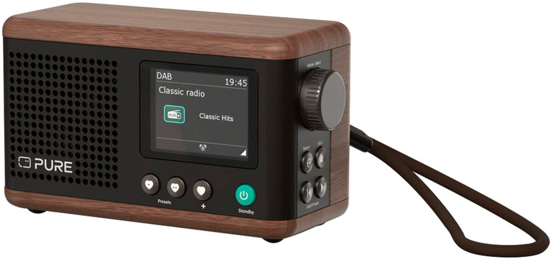 PURE Digitalradio (DAB+) "Classic Mini", B:16,4cm H:9,4cm T:8,3cm, schwarz, Radios