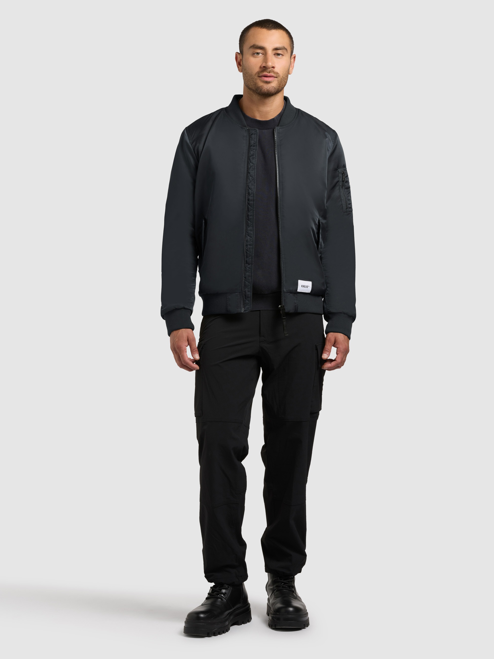 khujo Bomberjacke »ADON« leicht glänzendes Material