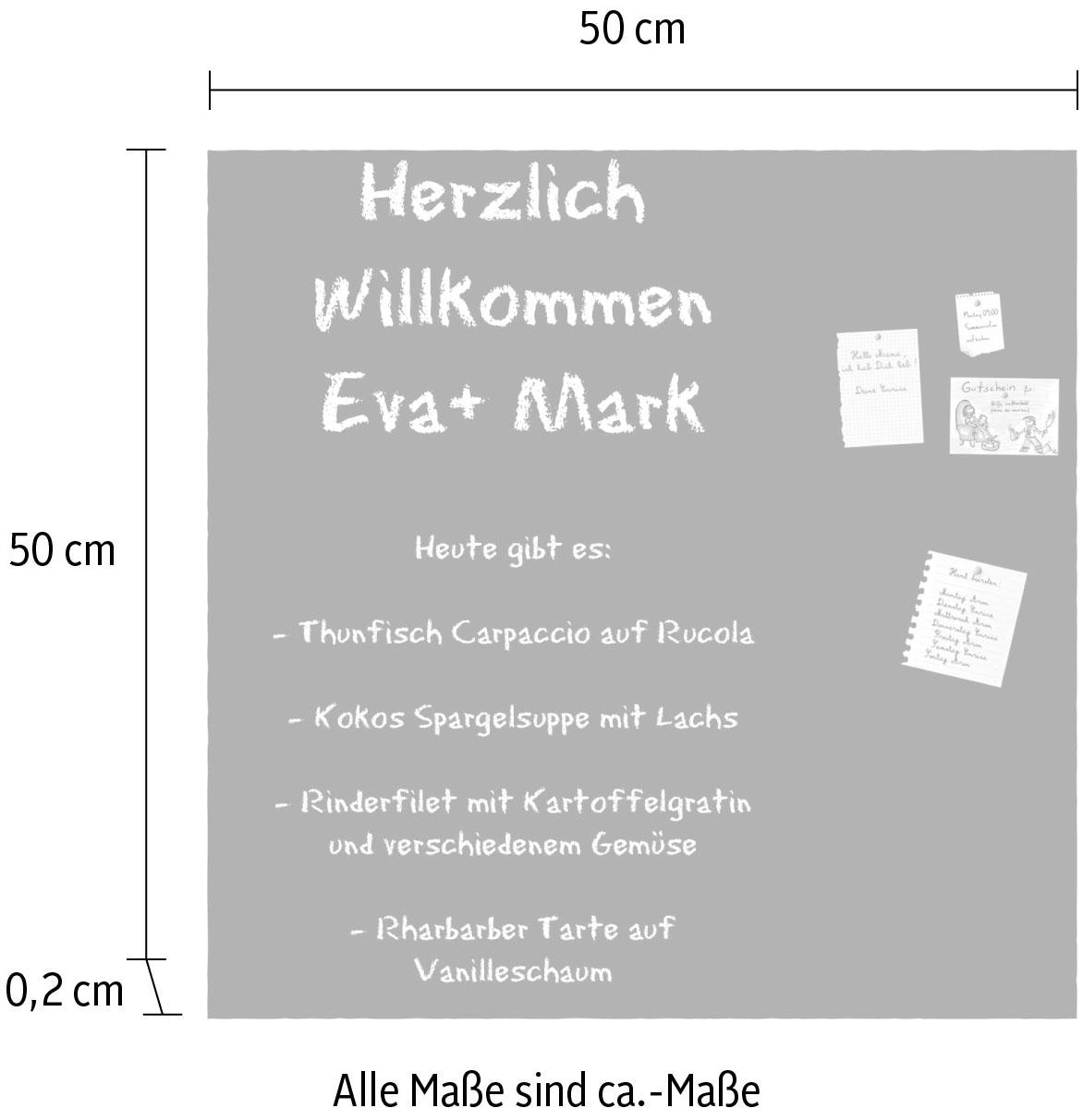 50/50 queence bestellen | »Schwarz«, BAUR Memoboard cm