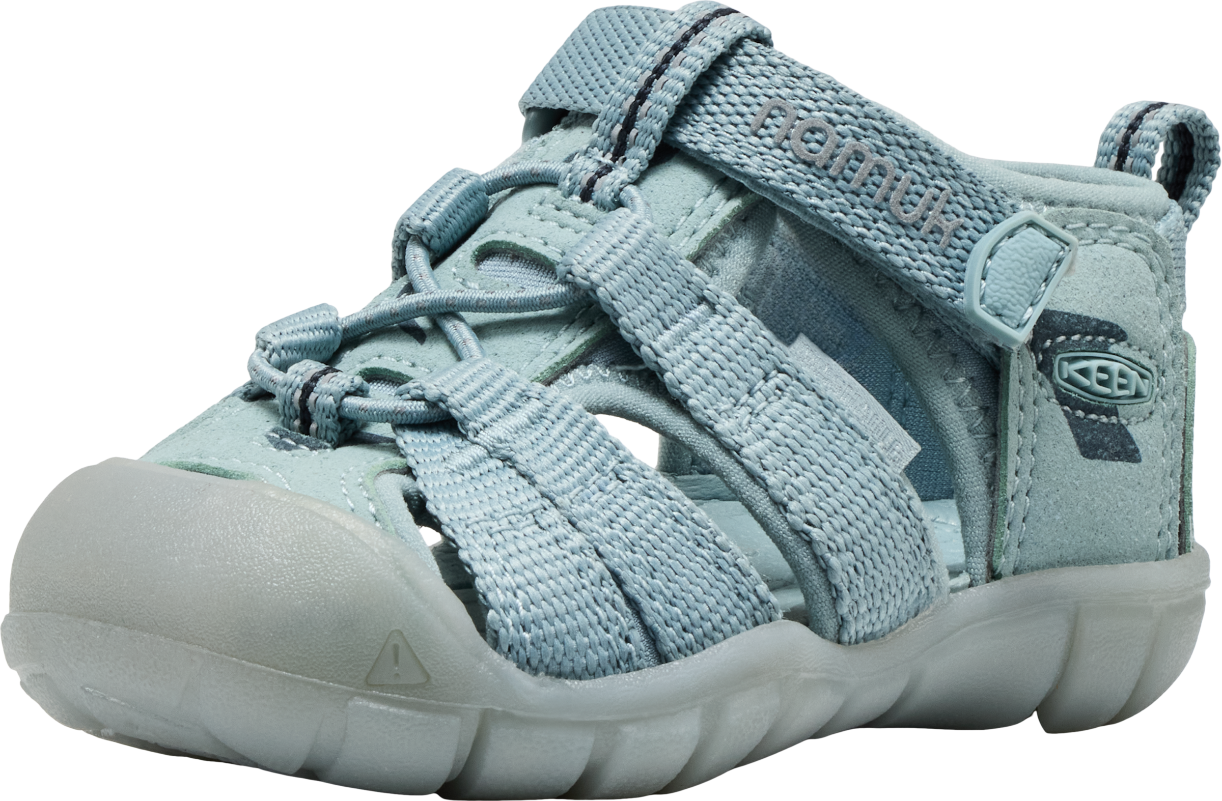 Sandale KEEN "SEACAMP II CNX", Mädchen, Gr. 19, ice blau, Synthetik, Schuhe Sandale
