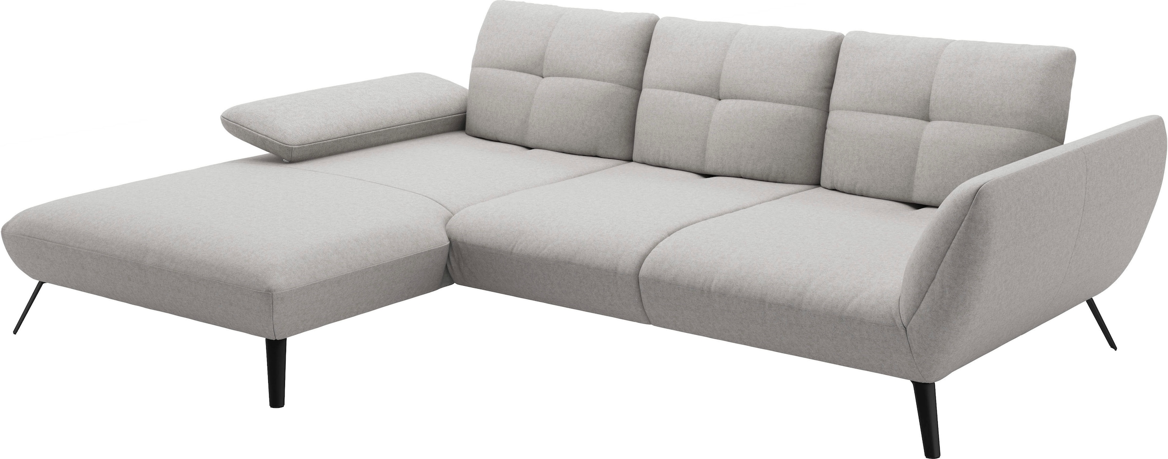 Places of Style Ecksofa »Mikado L-Form«, inkl. Sitztiefenverstellung und Armteilverstellung