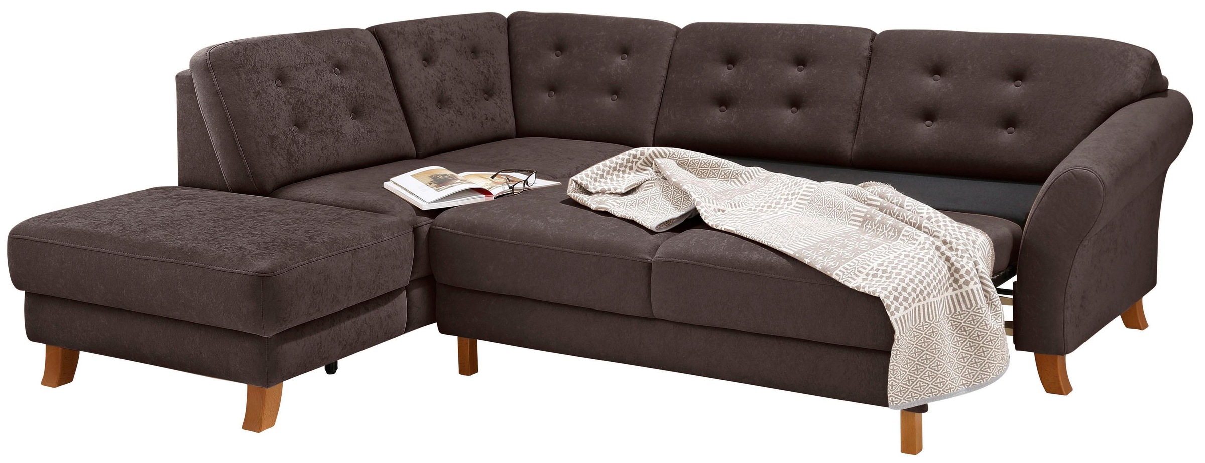 Home affaire Ecksofa »Trondheim L-Form«, mit Federkern