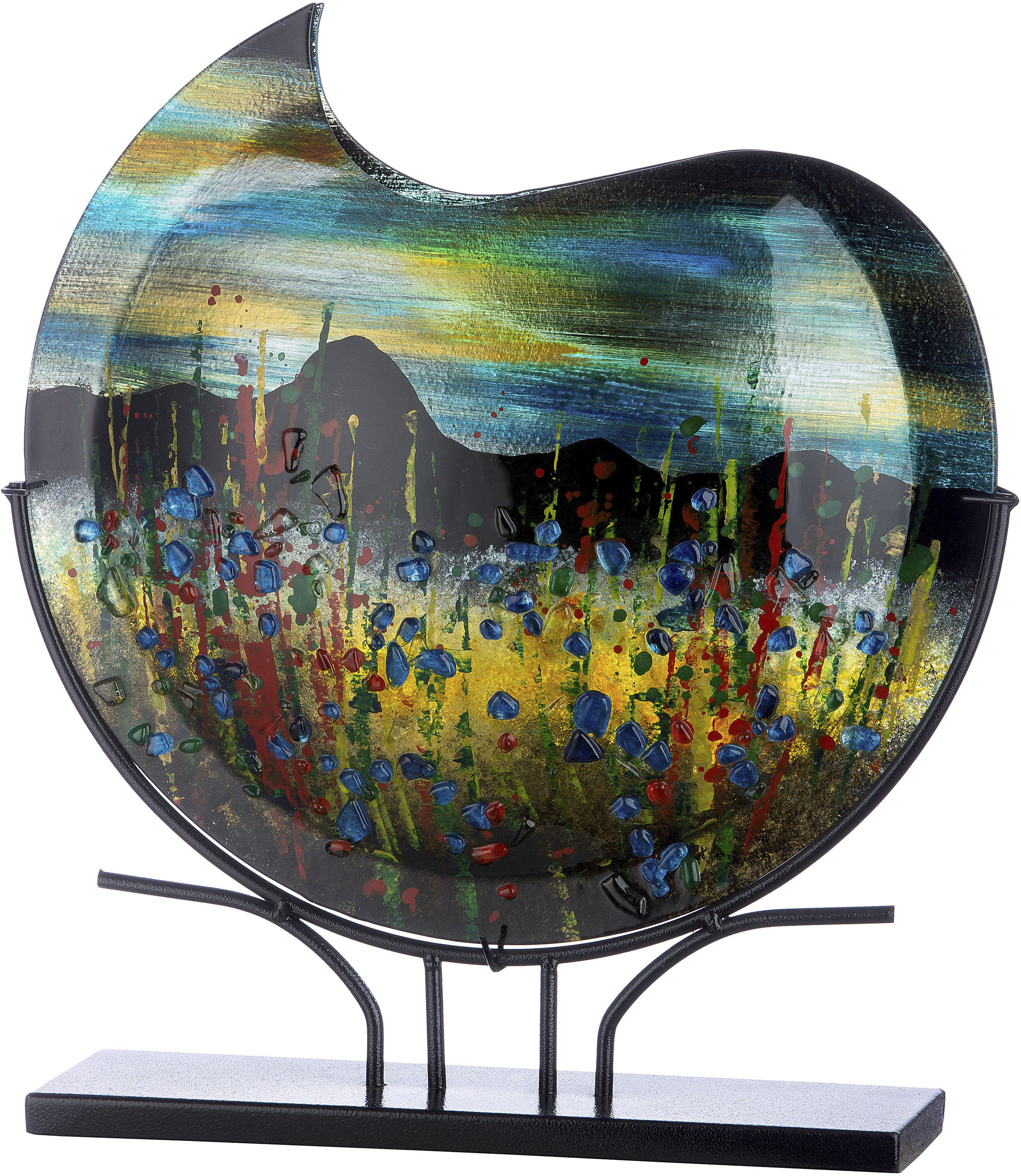 Casablanca by Gilde Dekovase "Dali, Höhe ca. 47,5 cm" dekorative Vase aus Glas, Dekoobjekt