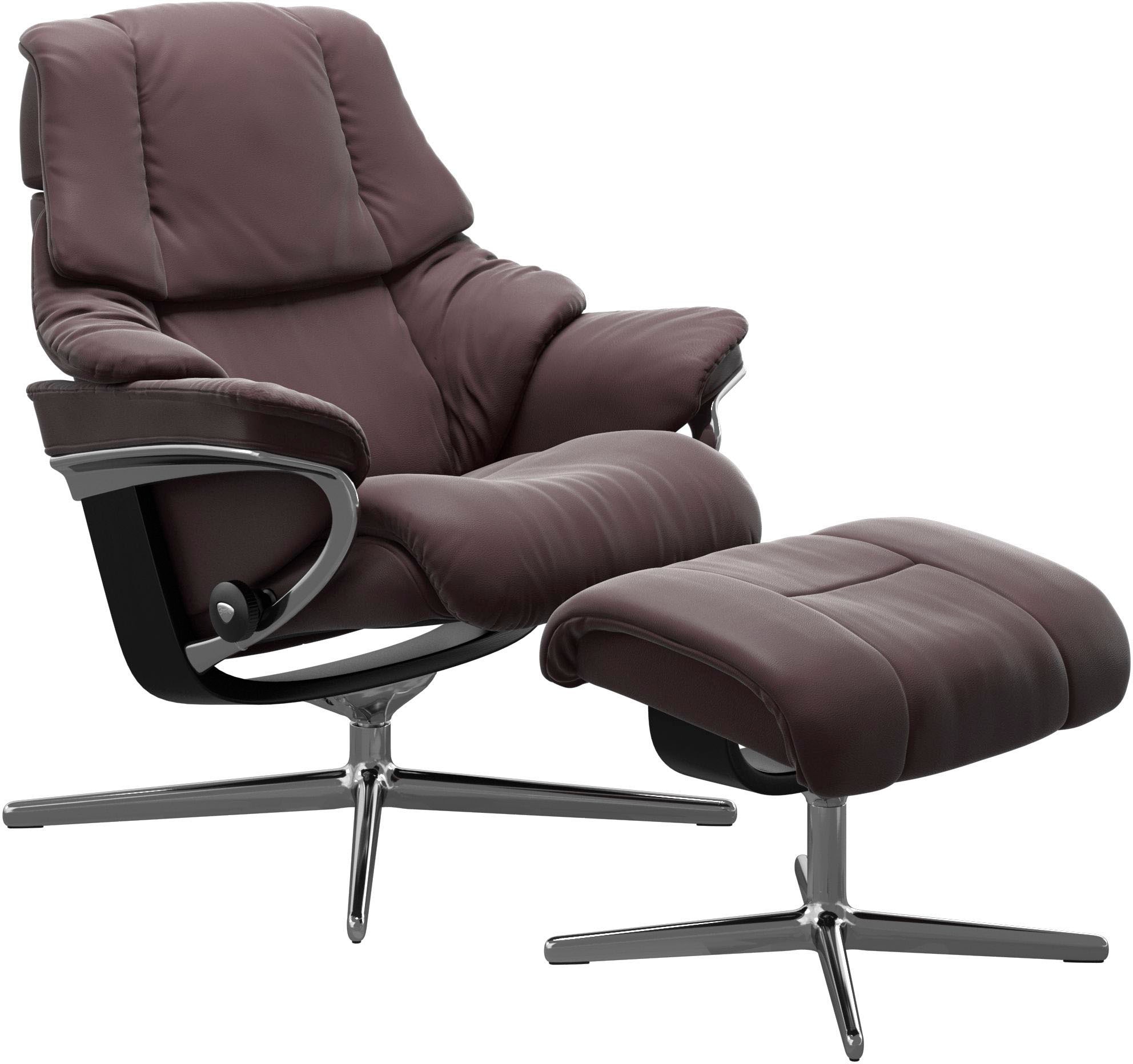 Stressless® Fußhocker »Reno«, mit Cross Base, Größe S, M & L, Holzakzent Schwarz