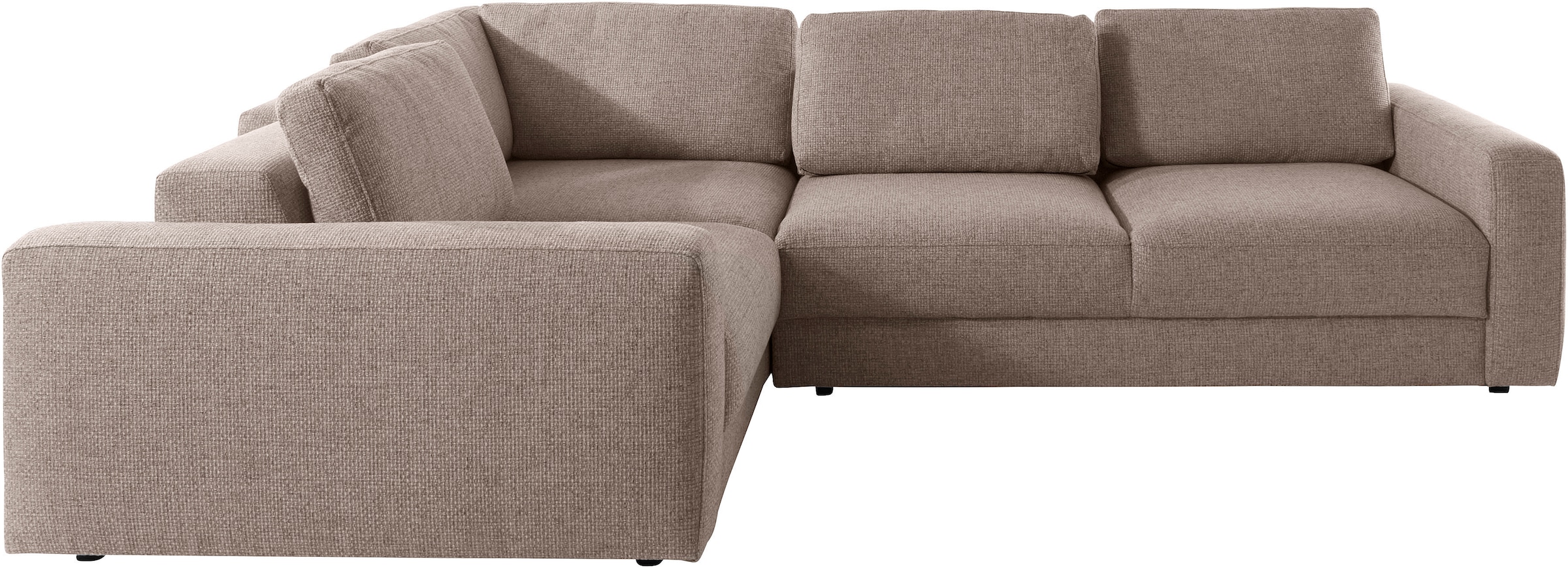 Places of Style Ecksofa »Bloomfield, L-Form«, extra tiefe Sitzfläche, wahlweise mit Sitztiefenverstellung