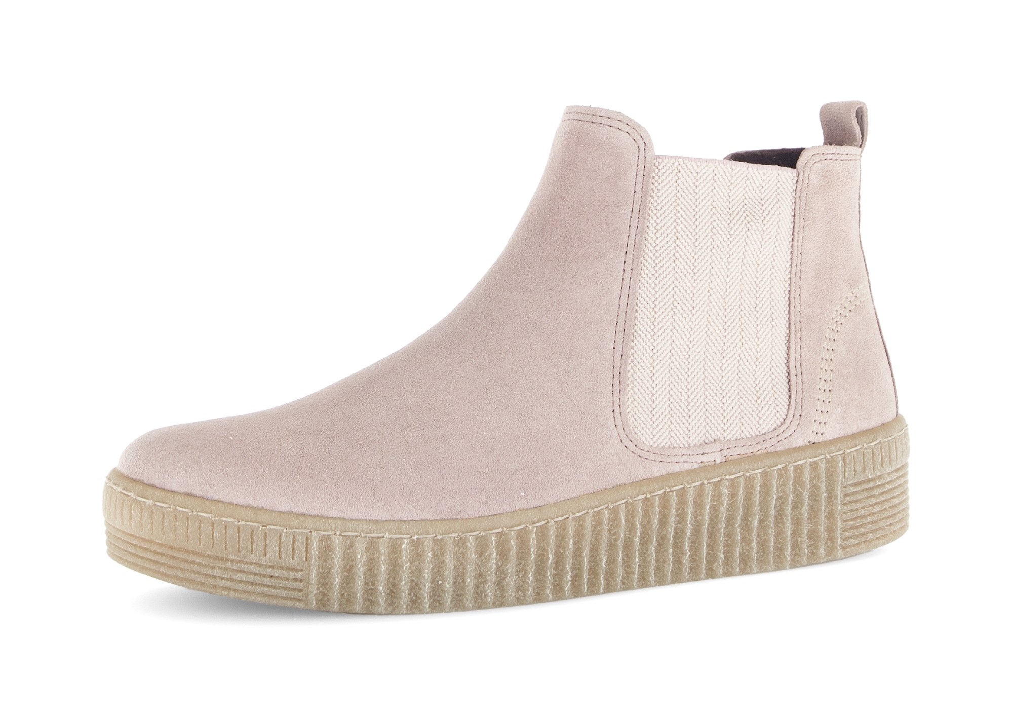 Gabor, Plateau, Stiefelette, Schlupfschuh mit dezenten Kontrastnähten günstig online kaufen