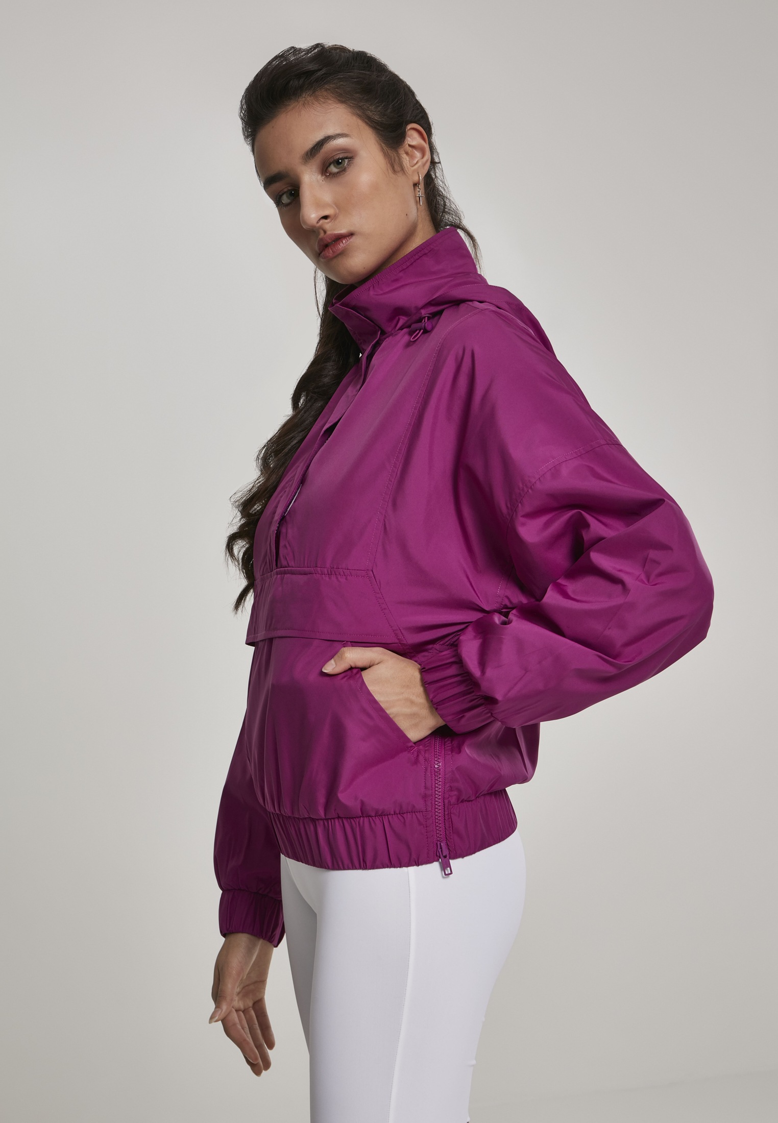 URBAN CLASSICS Outdoorjacke »Damen Ladies Panel Pull Over Jacket«, (1 St.),  ohne Kapuze für bestellen | BAUR