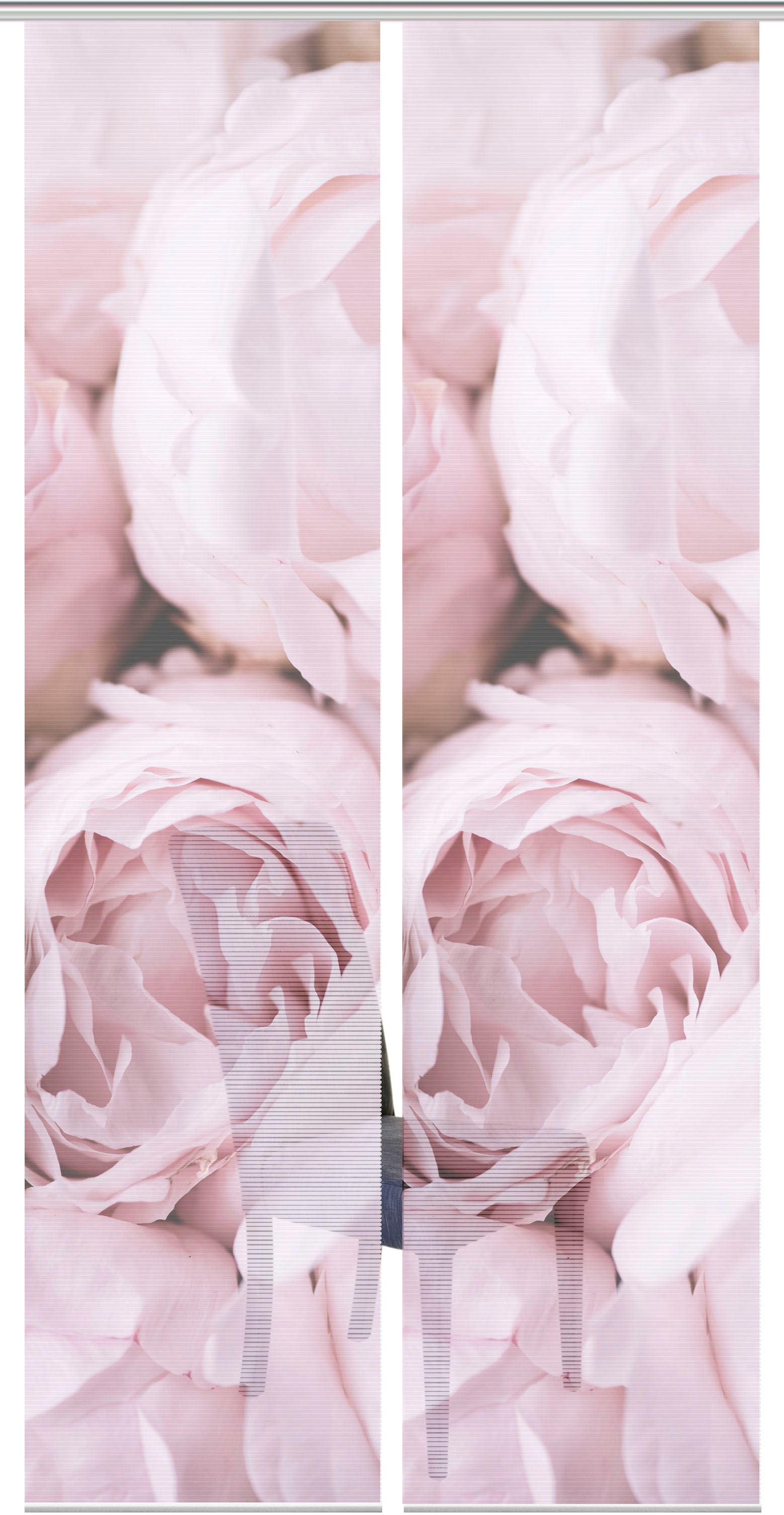 Thumbnail - Vision S Schiebegardine "ROSANA 2er SET" Paneelwagen 2 Stk. tlg. Bambus-Optik, Digital bedruckt