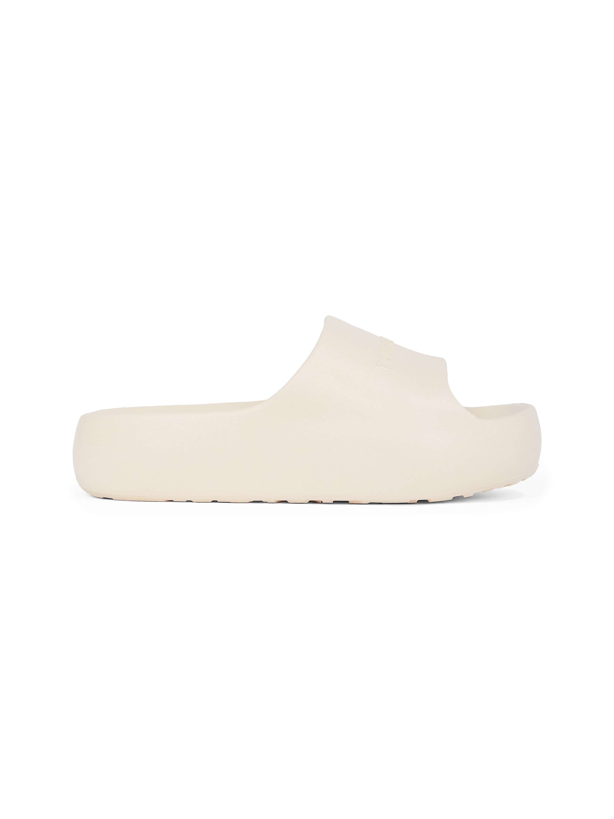 Tommy Jeans Pantolette »TJW CHUNKY POOL SLIDE ESS«, Plateau, Sommerschuh, Schlupfschuh, Bequemschuh, Logoschriftzug