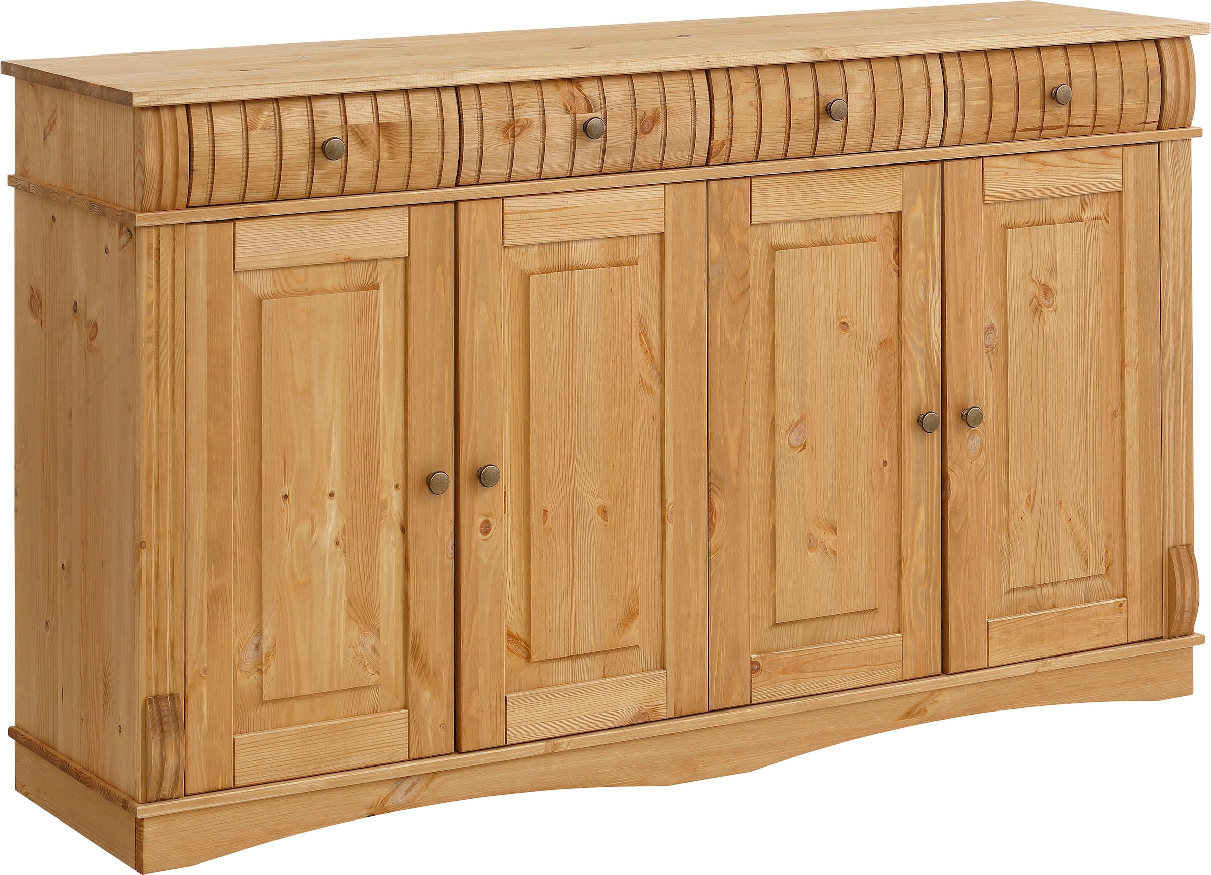 Home affaire Sideboard "Teresa", (Maße (B/T/H): 152/37/90 cm), Kommode, 4-t günstig online kaufen