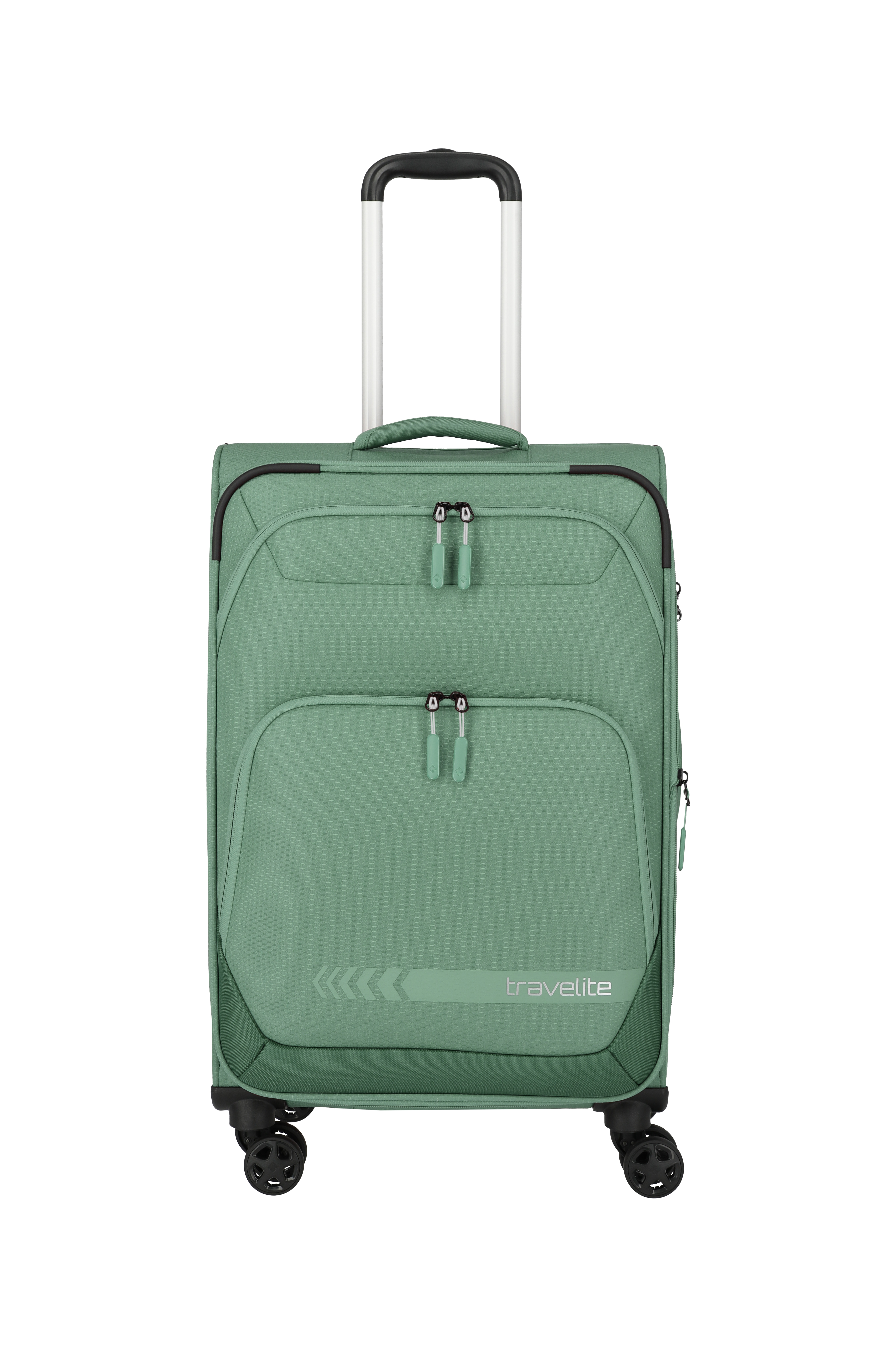 travelite Trolley "KICK OFF Reisekoffer" 69 l 4 Rollen 4 Doppelrollen, Außentaschen und Packgurte – leicht und robust