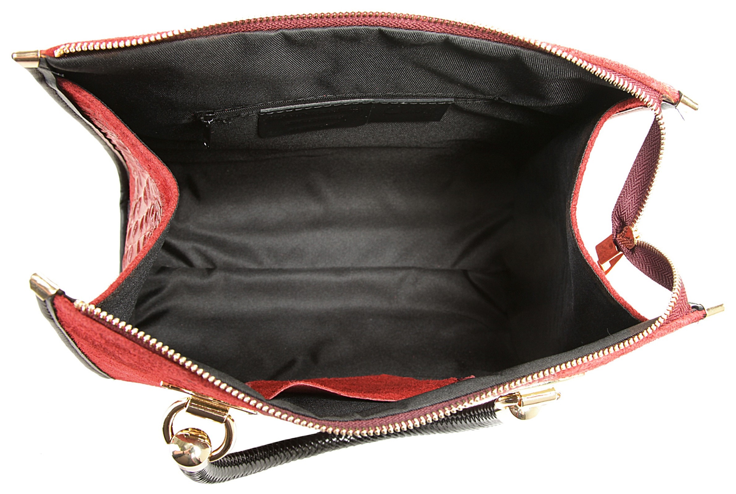 Cluty Henkeltasche, echt Leder, Made in Italy