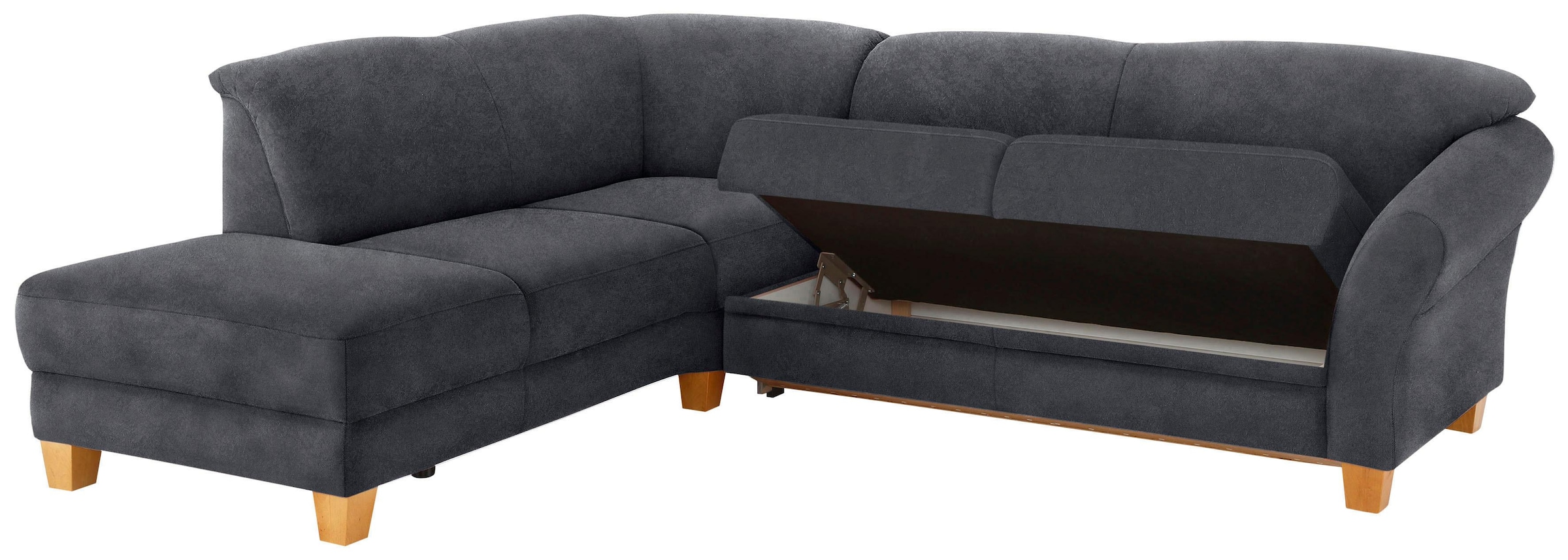Home affaire Ecksofa »Gotland L-Form«, wahlweise mit Sitztiefenverstellung + Bettkasten
