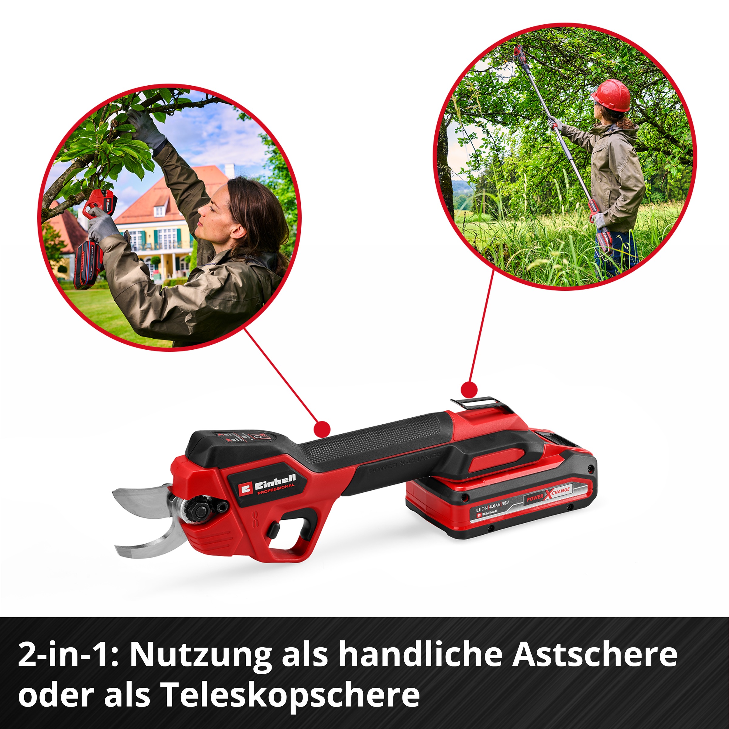 Einhell Akku-Astschere »»»GP-LS 18/28 Li T BL-Solo«««, ohne Akku, ohne Ladegerät