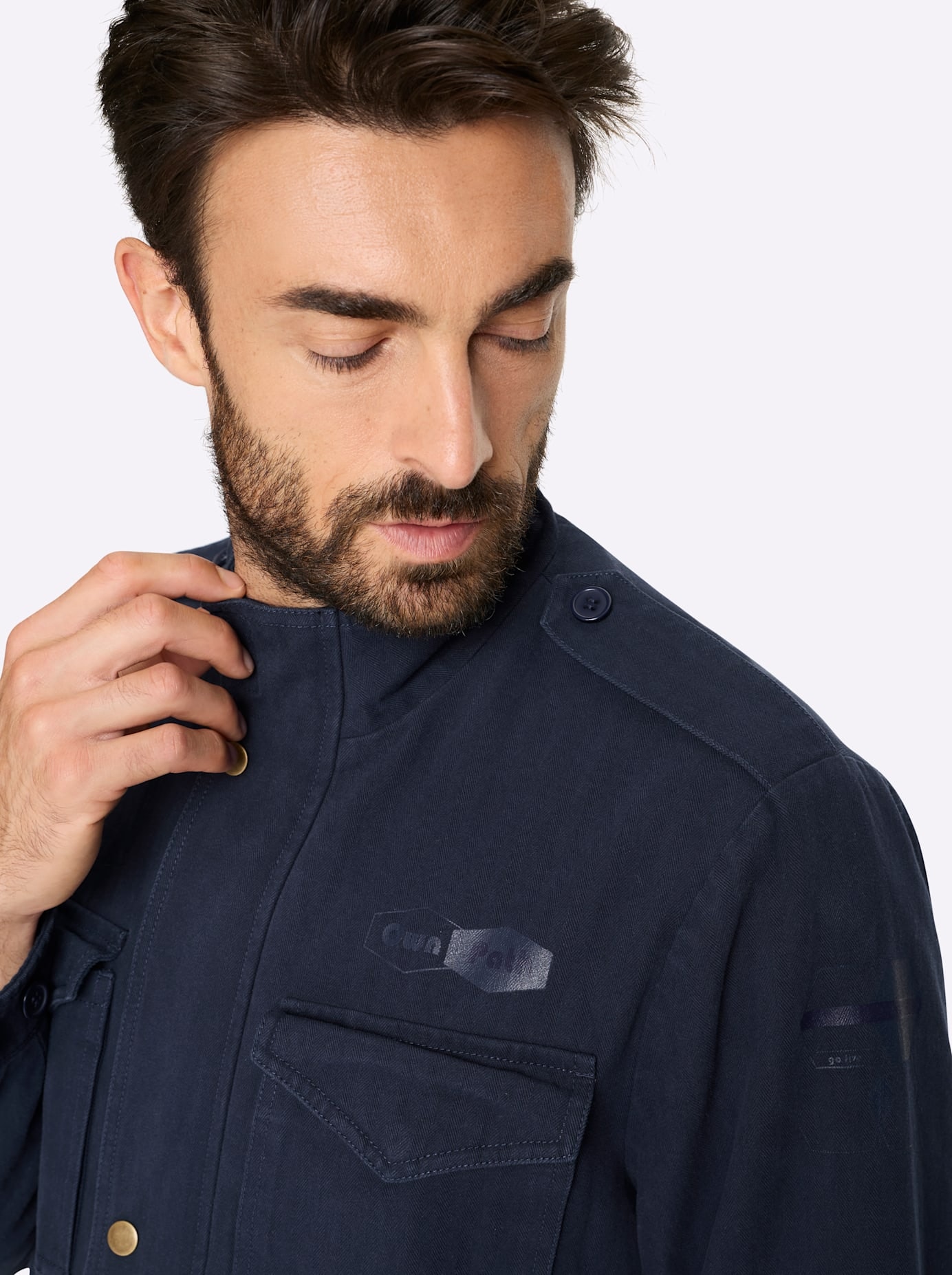 Marco Donati Langjacke ohne Kapuze