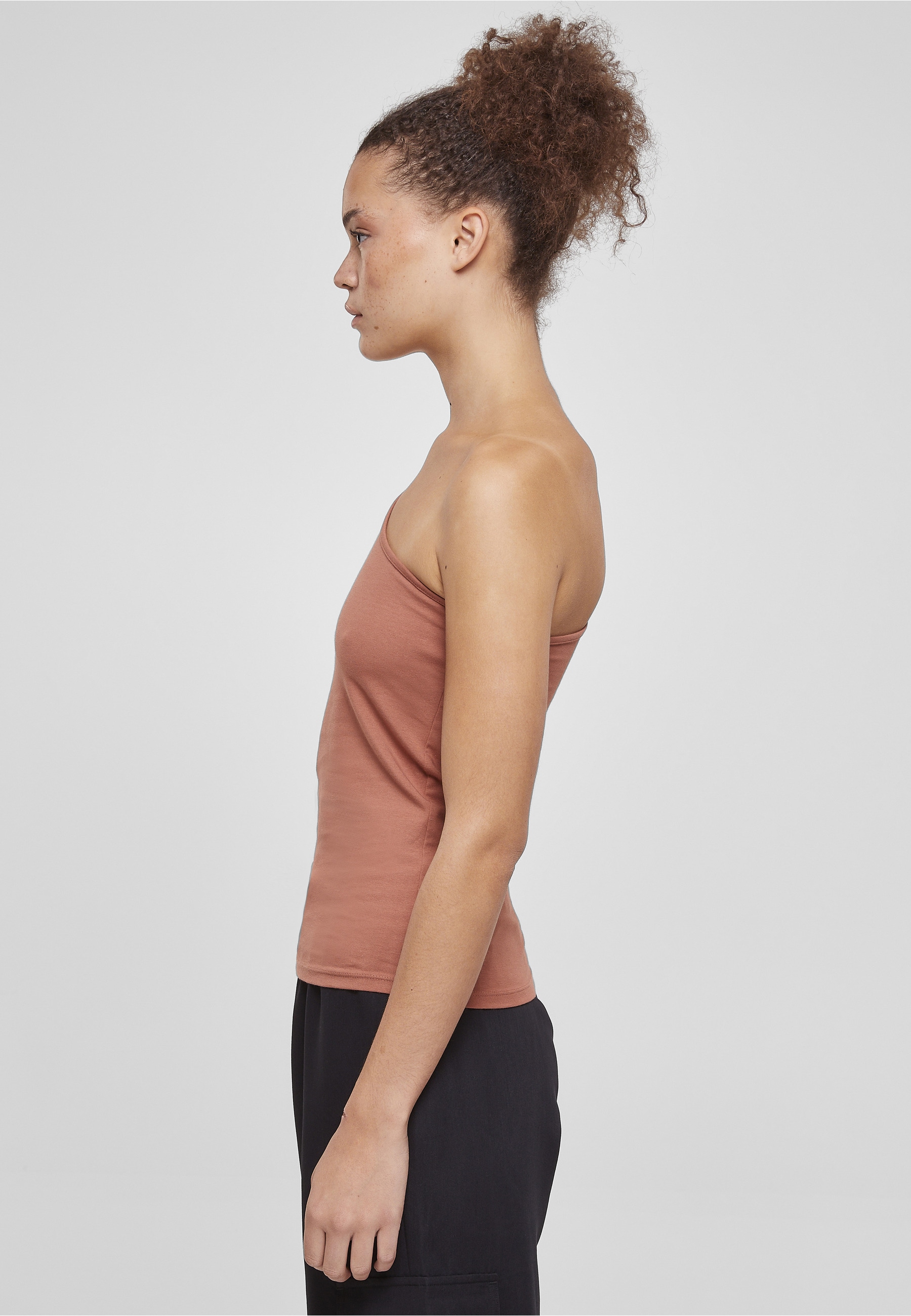 URBAN CLASSICS Tanktop »Urban Classics Damen Ladies Asymmetric Top« 1 Stk.