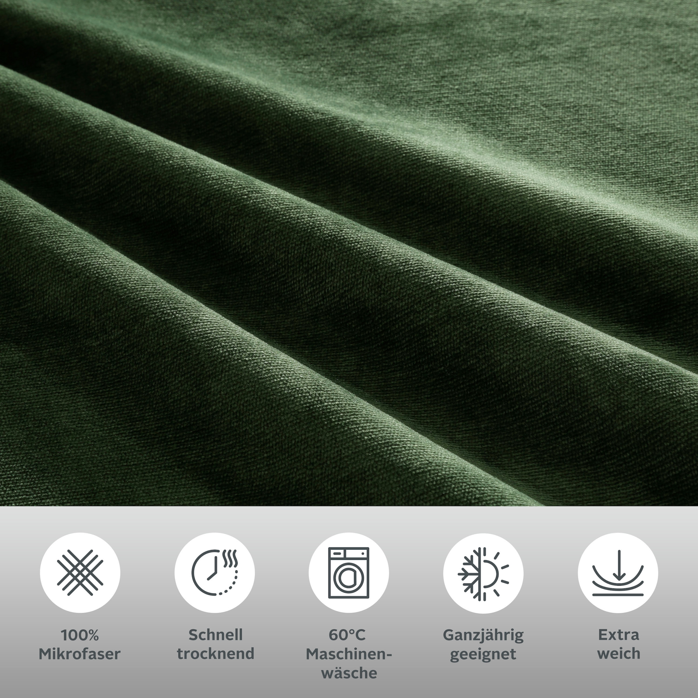 OTTO home Bettwäsche »Desner3« 2 tlg. Bettwäsche mit Reißverschluss, Cashmere-Touch, kuschelig & weich