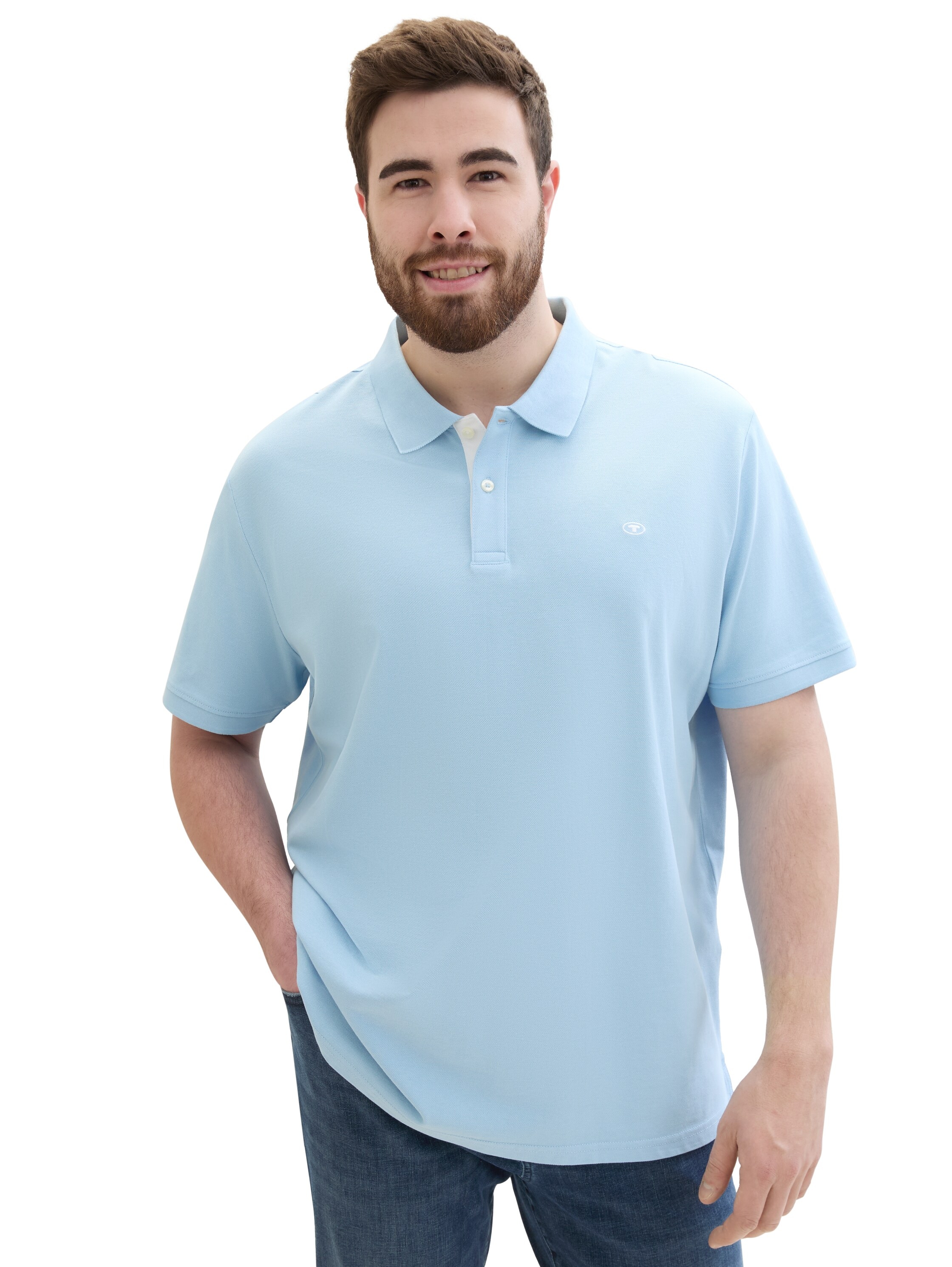 Poloshirt, mit Logostickerei