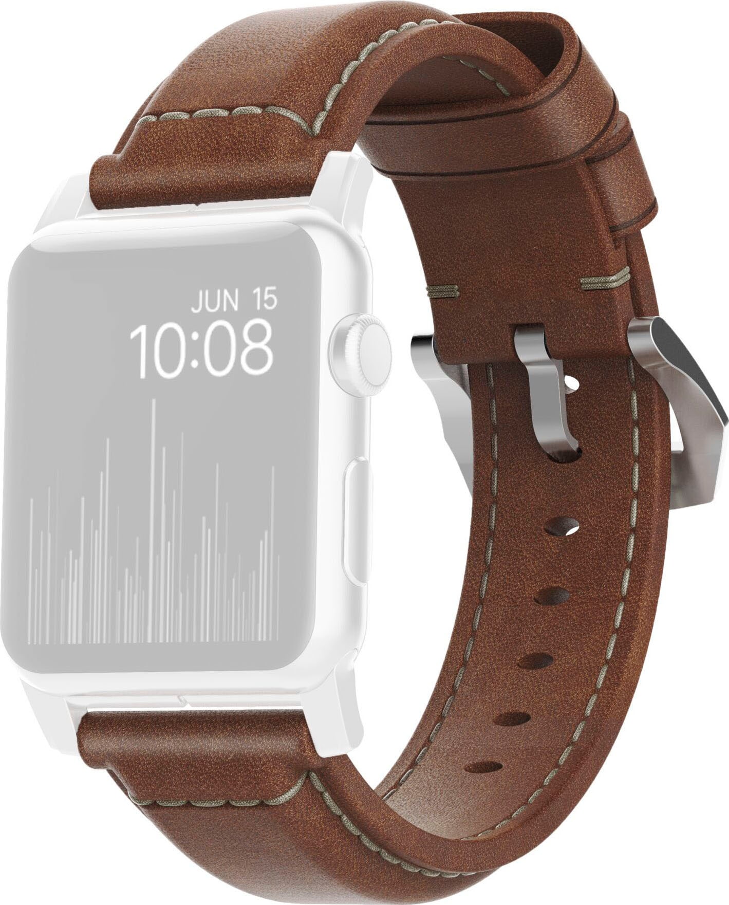 Smartwatch-Armband »Strap Trad. Lthr. Brown Connect. 42/44/45/49mm«