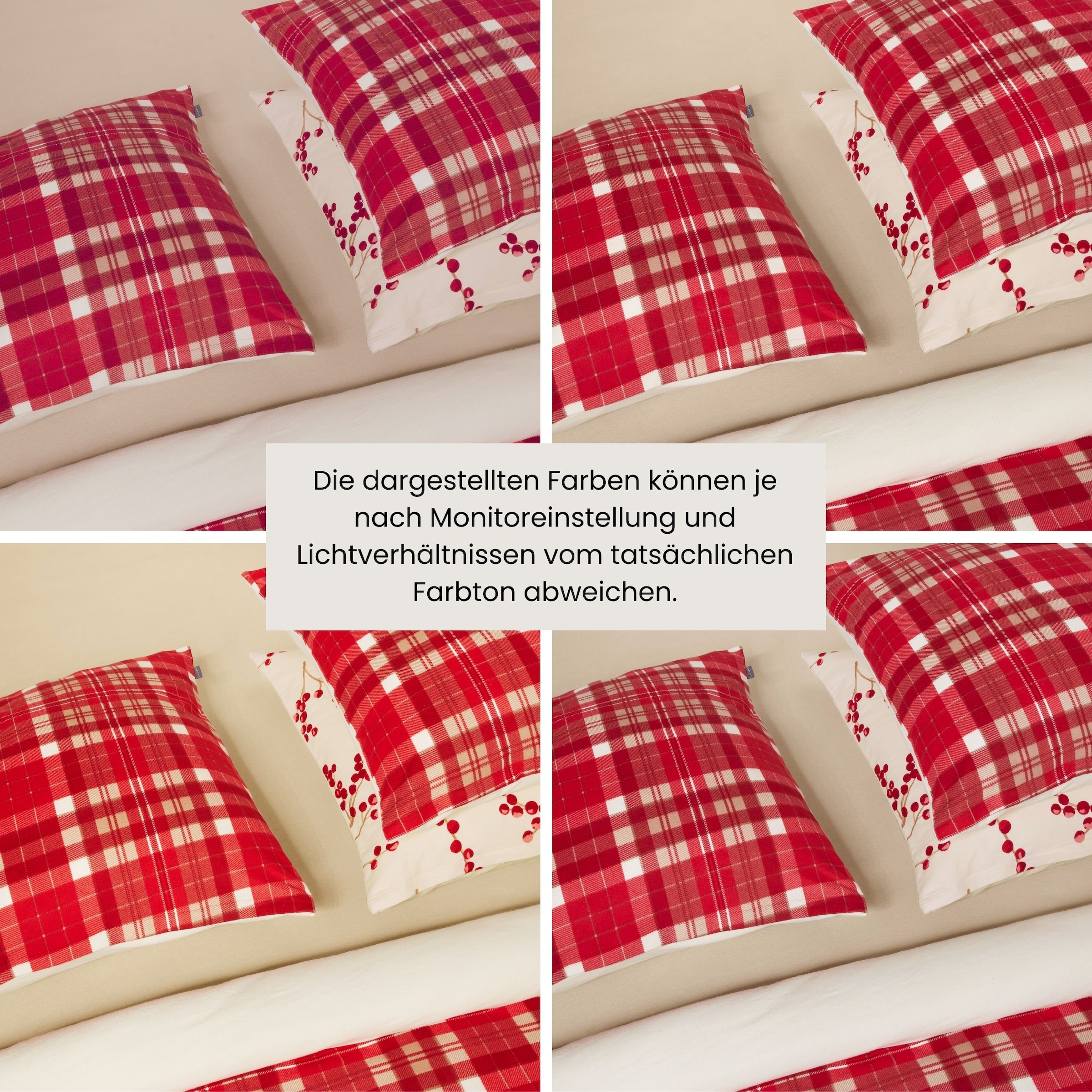 Schiesser Wendebettwäsche »Rowan aus weicher Baumwolle in wunderschönem Beerenprint« 2 Stk. OEKO-TEX® MADE IN GREEN