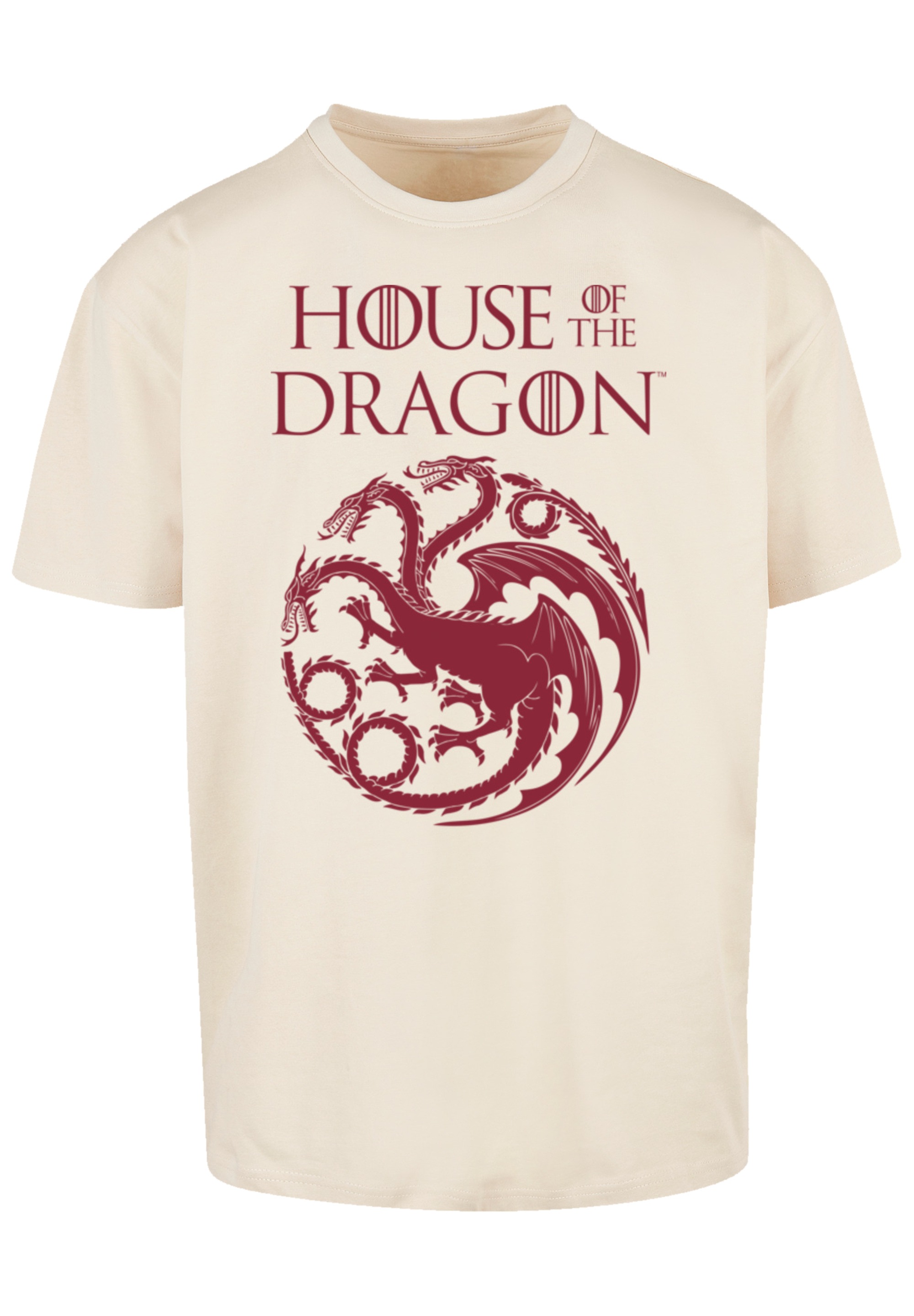 F4NT4STIC T-Shirt »House Of The Dragon Targaryen Crest Logo«, Premium Qualität
