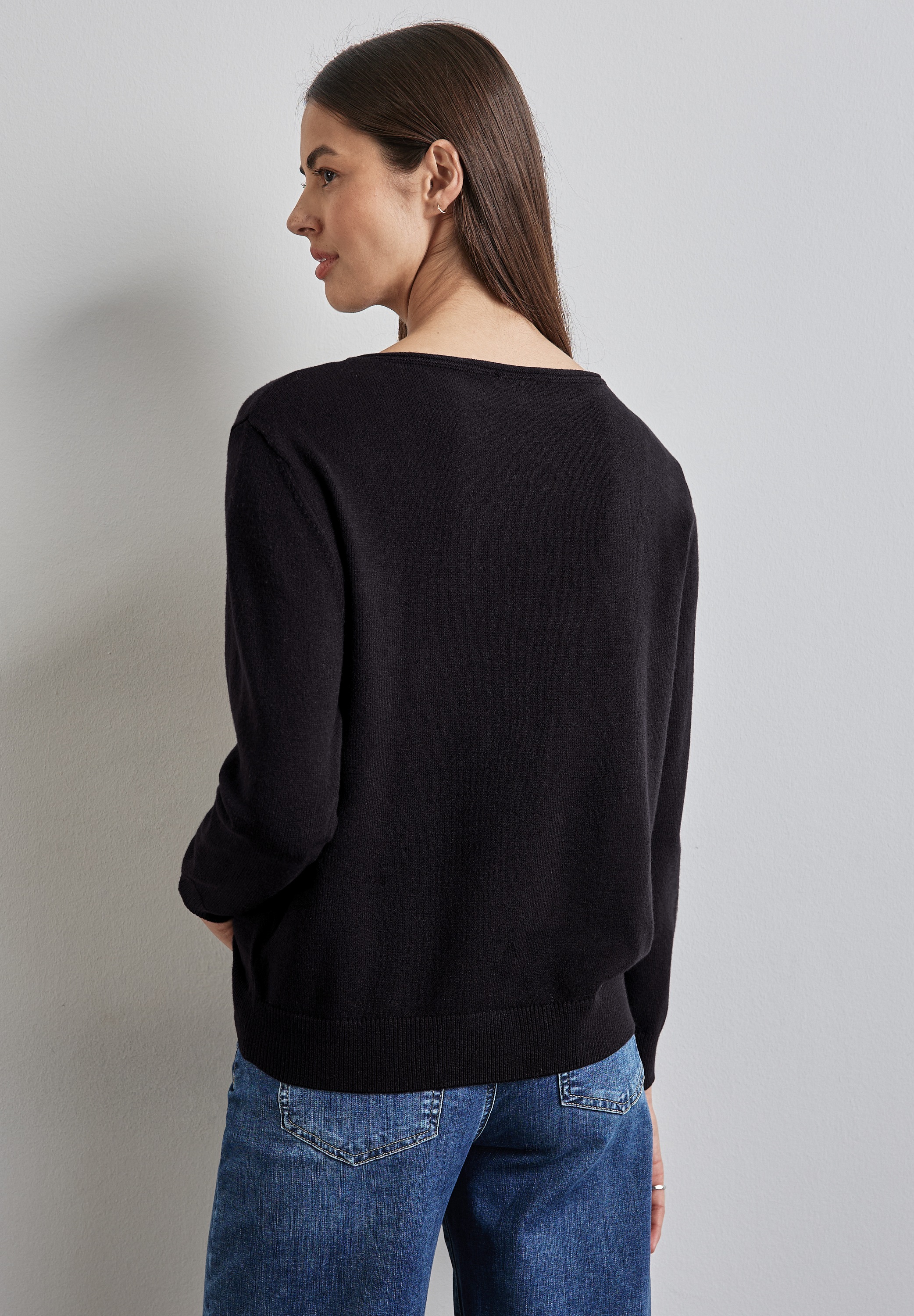 STREET ONE Strickpullover, mit U-Boot-Ausschnitt