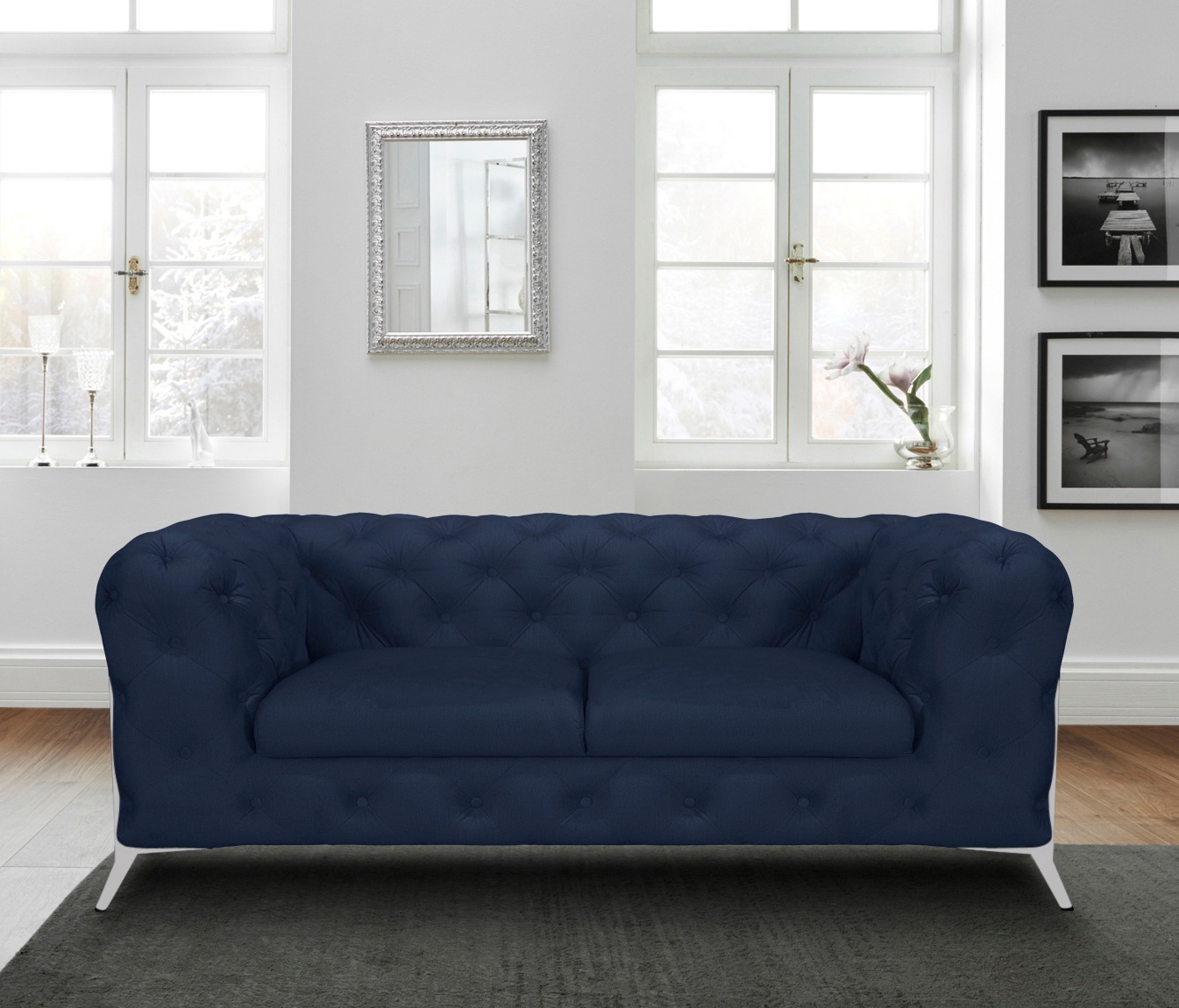 Home affaire Chesterfield-Sofa "Amaury" aufwändige Knopfheftung, moderne Ch günstig online kaufen